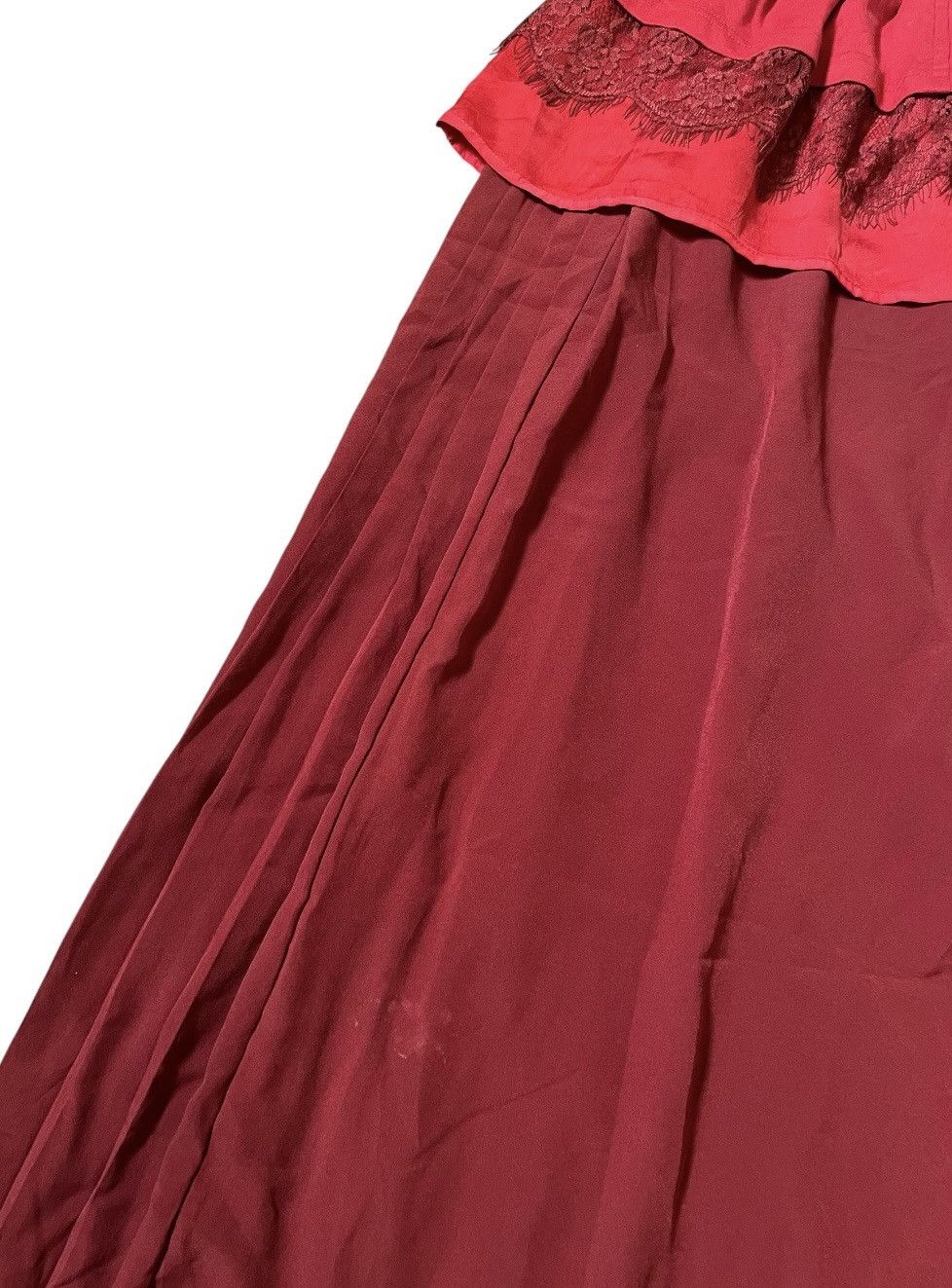 Undercover Undercover x GU hybrid lace pleated red dress Size M / US 6-8 / IT 42-44 - 4 Thumbnail