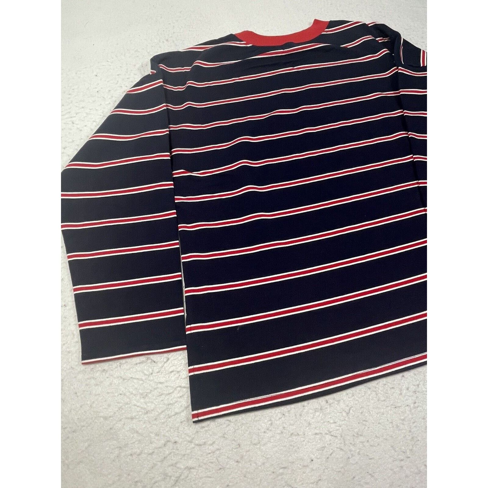 Nordstrom ABOUND Womens Navy Blue Red Striped Tee Size Small Size S / US 4 / IT 40 - 12 Thumbnail