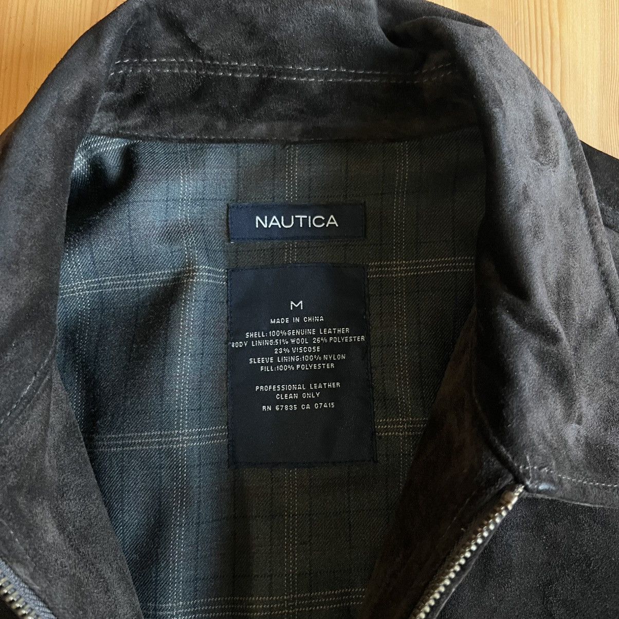Nautica Nautica Genuine Suede Leather Jacket Wool Blend Lining Size US M / EU 48-50 / 2 - 4 Thumbnail