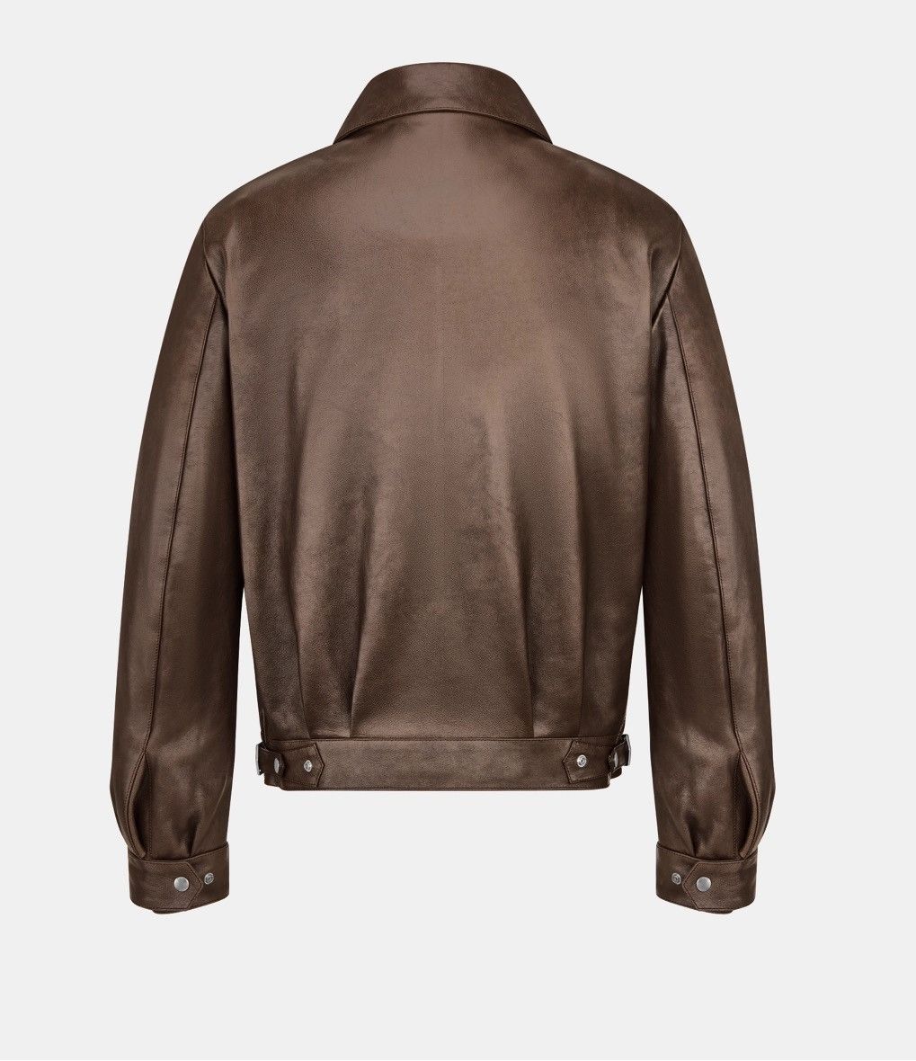 Dior DIOR ZIPPED JACKET Brown Napa Calfskin Size US XL / EU 56 / 4 - 2 Thumbnail
