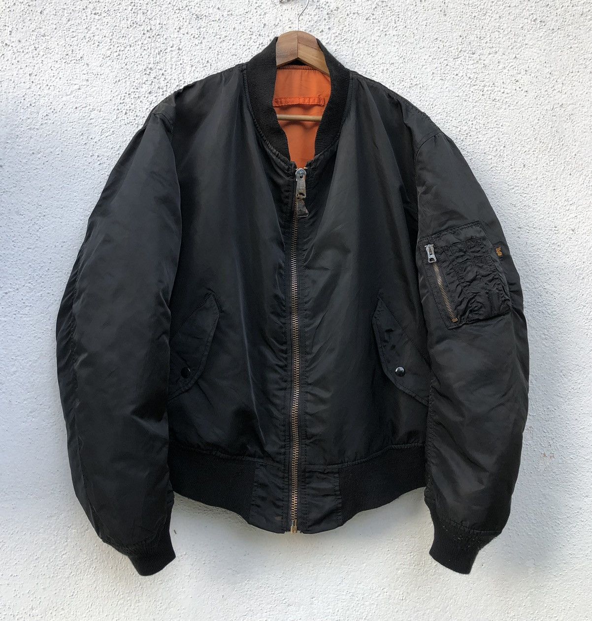 Alpha Industries VTG MA-1 (USAF) Flyer's Intermediate Bomber Jacket USA🇺🇸 Size US XL / EU 56 / 4 - 9 Thumbnail