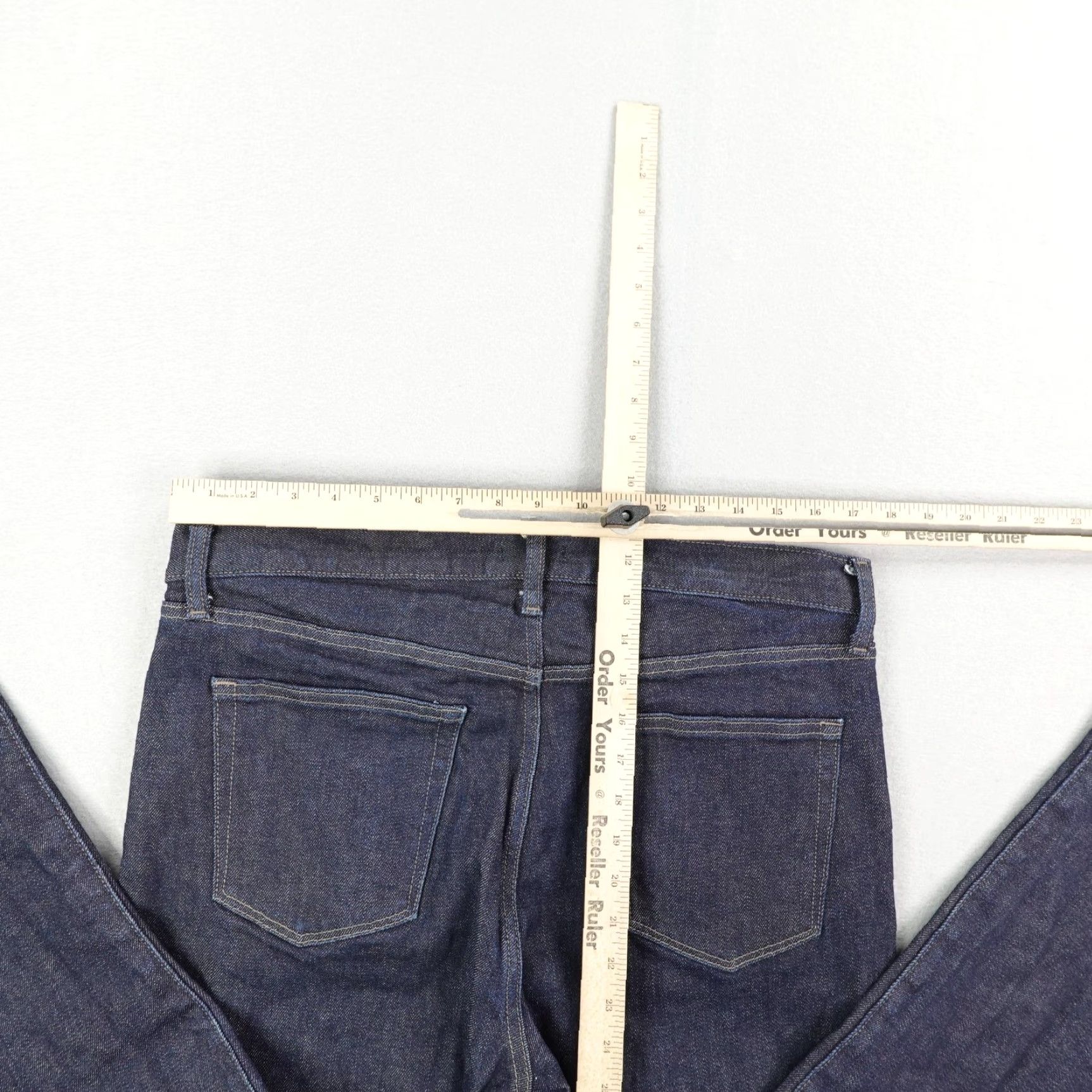 Uniqlo VINTAGE Uniqlo Jeans Mens 35x32 Blue Japanese Selvedge Denim Slim Straight Kaihara Size US 35 - 7 Thumbnail