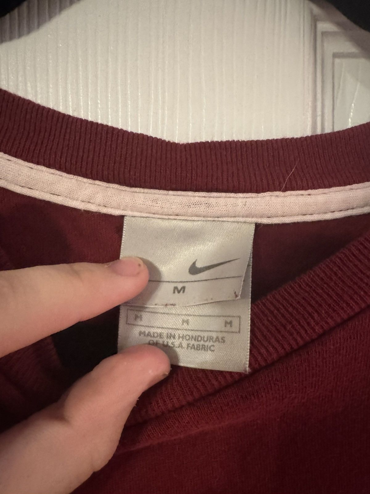Nike Nike Plain Burgundy Size US M / EU 48-50 / 2 - 2 Thumbnail
