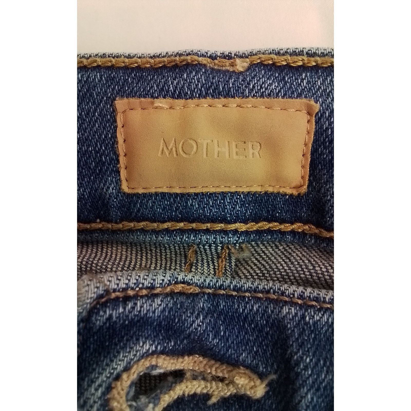 MOTHER Mother The Mid Rise Dazzler Jeans Women's 26" Medium Wash Size 26" / US 2 / IT 38 - 9 Thumbnail