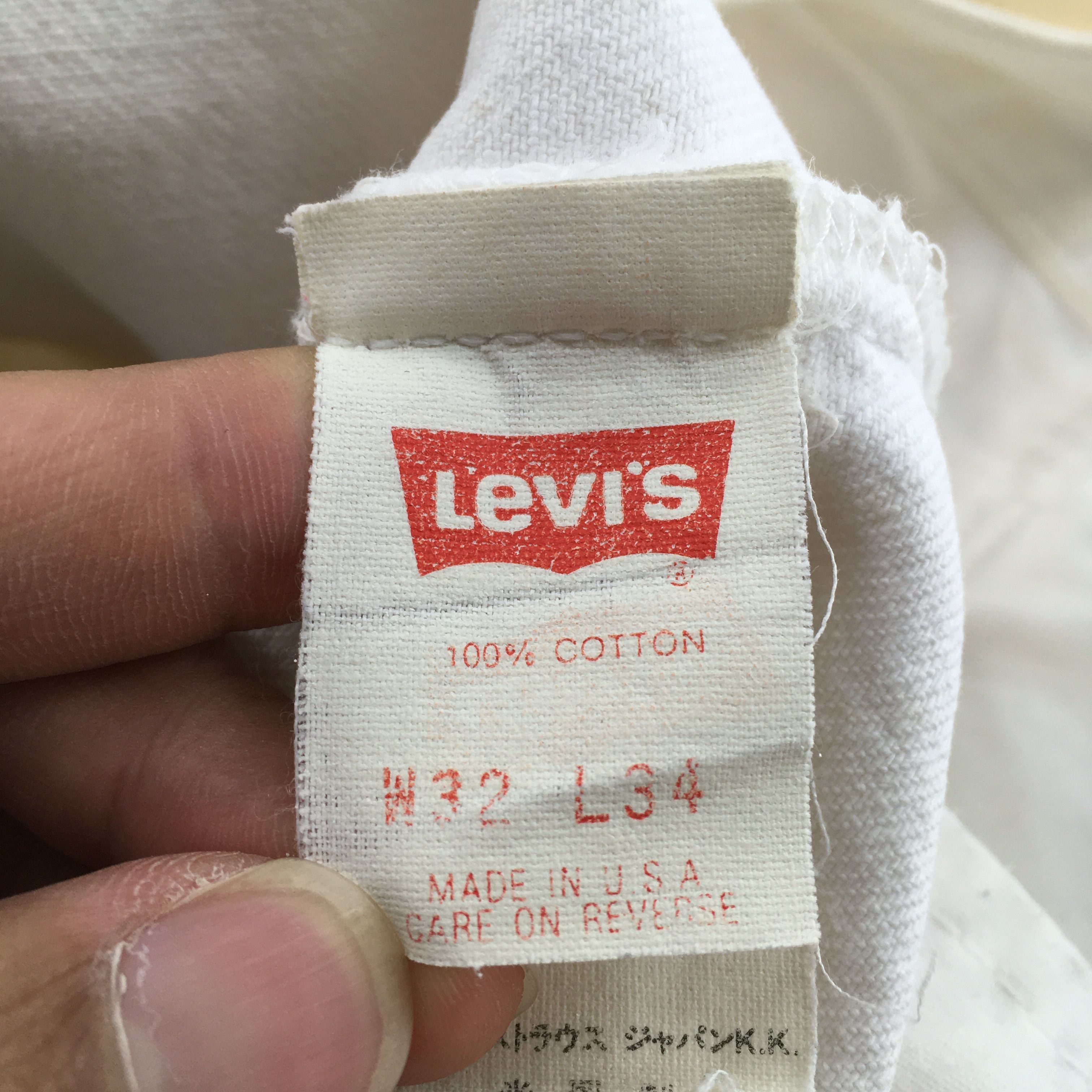 Levi's Size 30x30 Vintage 90s Levi's 501 White Dirty Jeans S1789 Size US 30 / EU 46 - 15 Thumbnail