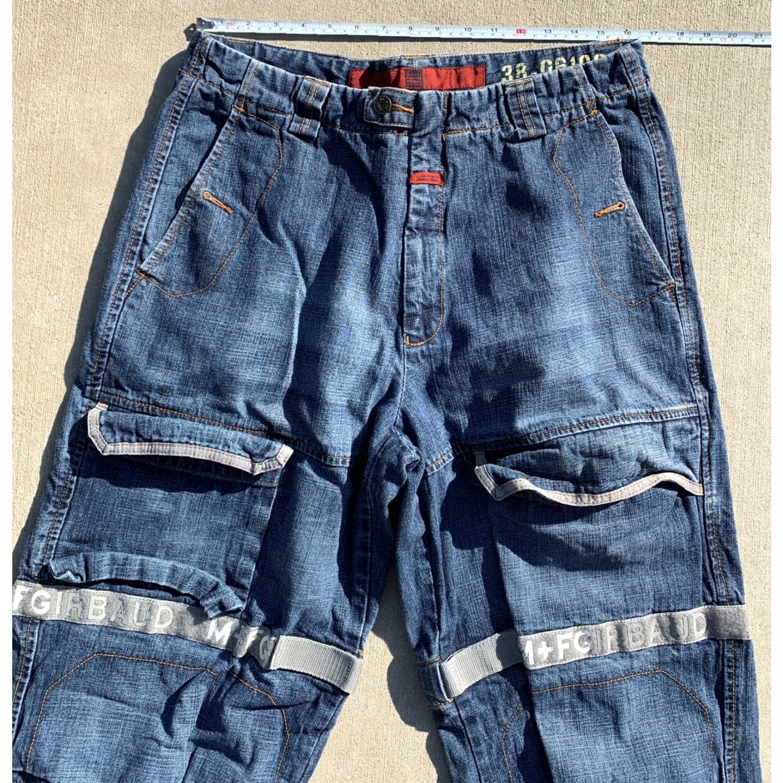 Vintage VINTAGE Girbaud Jeans Strap 36 M 90s Hip Hop Denim Cotton Blue Jeans Mens Size 36 See Pics Pockets Button Zip Relaxed Vintage See Measurements Size US 36 / EU 52 - 7 Thumbnail
