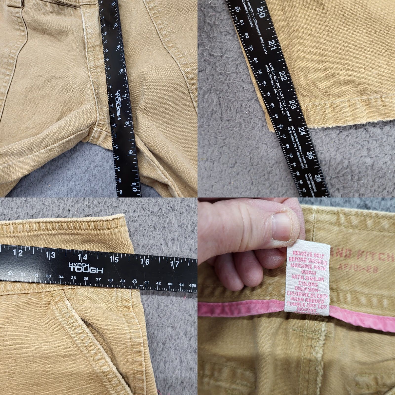 Abercrombie & Fitch Abercrombie & Fitch Cargo Pants Womens Size 2 Brown Canvas Capri Straight Relax Size 26" / US 2 / IT 38 - 8 Thumbnail