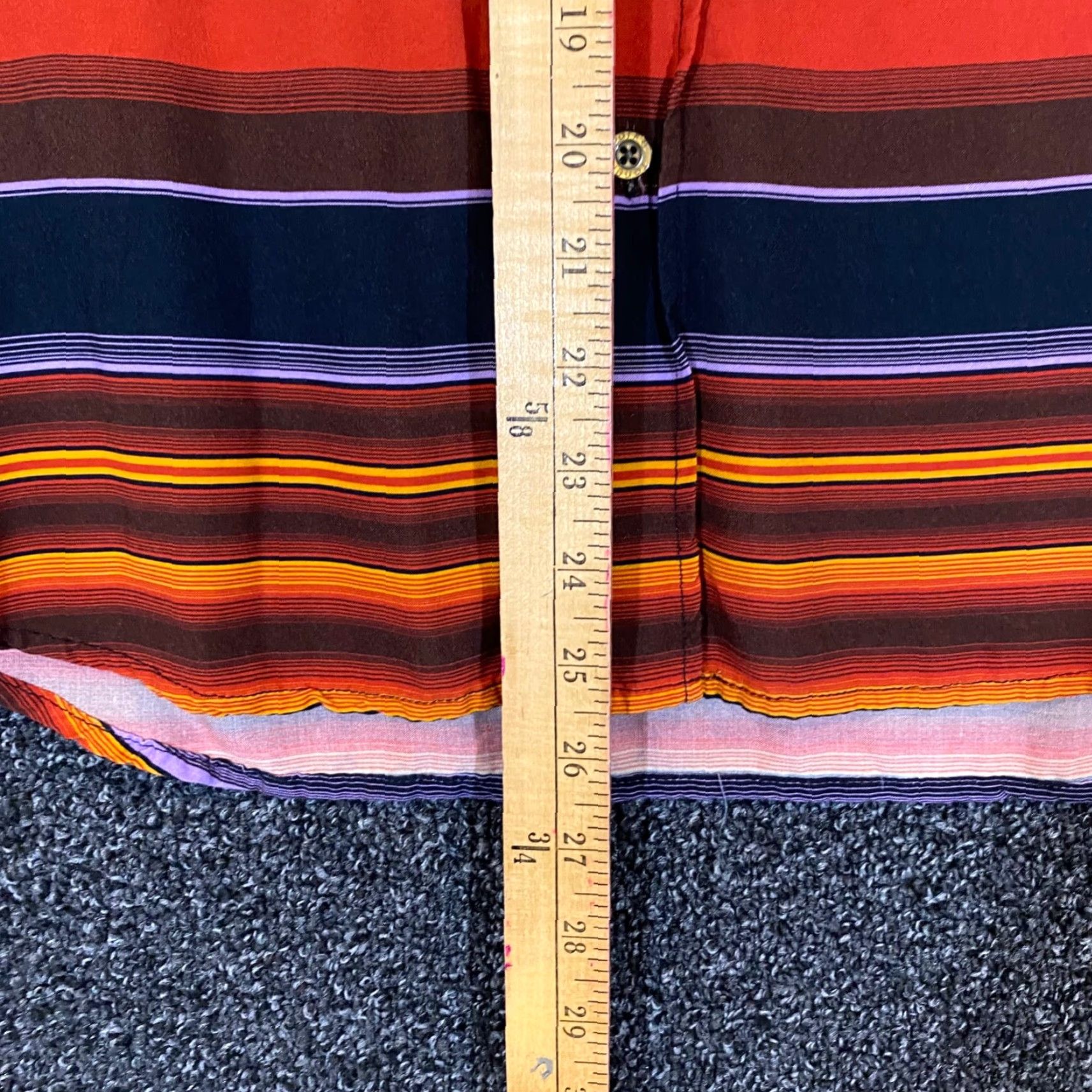 Parker Parke & Ronen Shirt Mens Large Multicolor Striped Button-Up Casual Short Sleeve Size US L / EU 52-54 / 3 - 4 Thumbnail