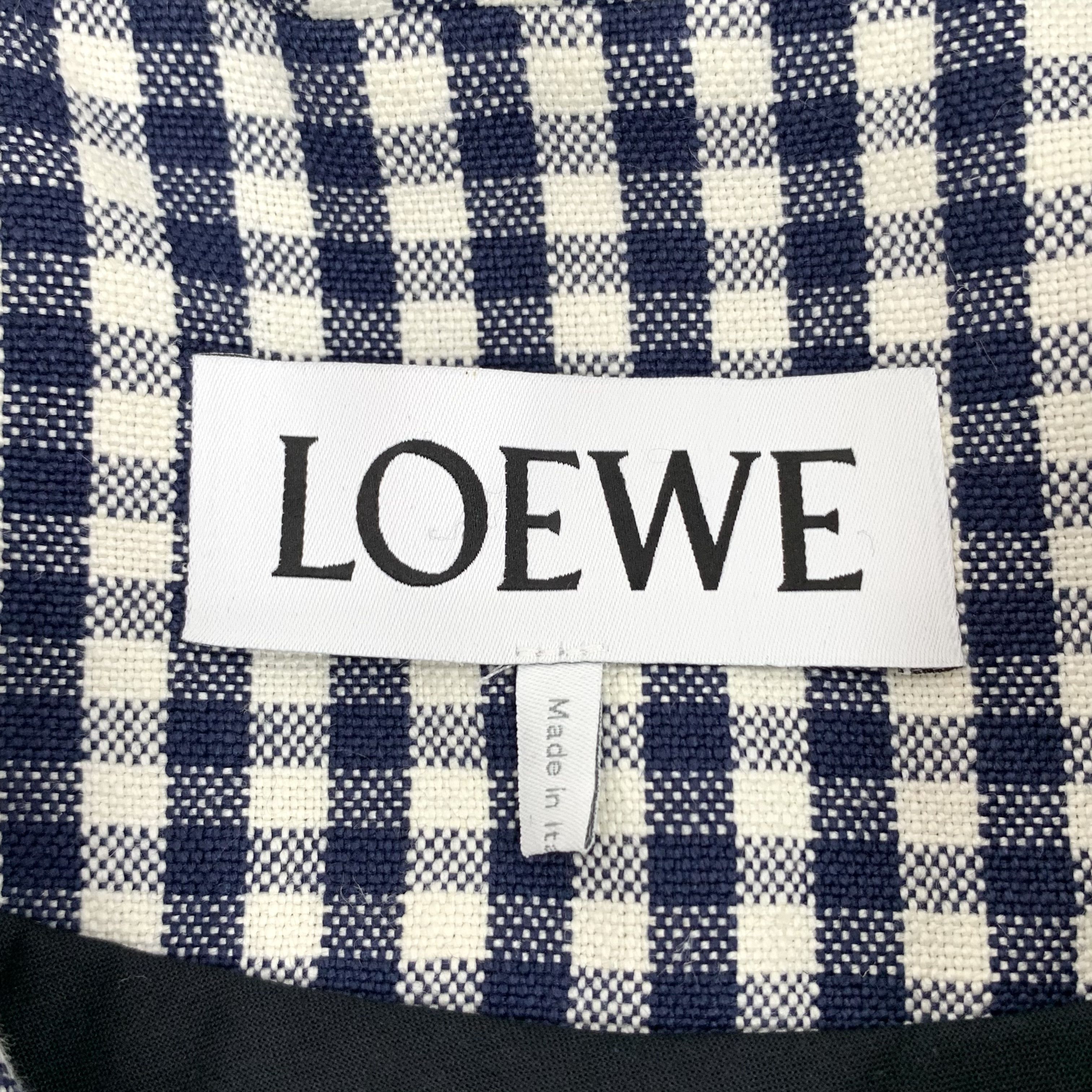 Loewe Loewe Checked Linen Blazer Grey (40) Size 40R - 5 Thumbnail