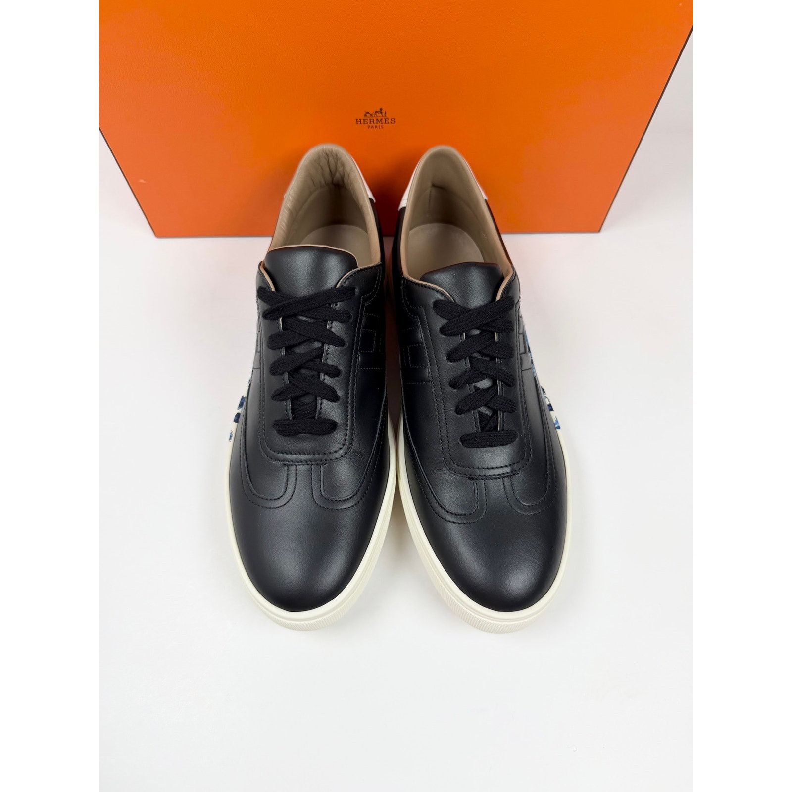 Hermes Size 8.5 - Hermes Quicker Leather Sneakers NEW Size US 8.5 / EU 41-42 - 4 Thumbnail