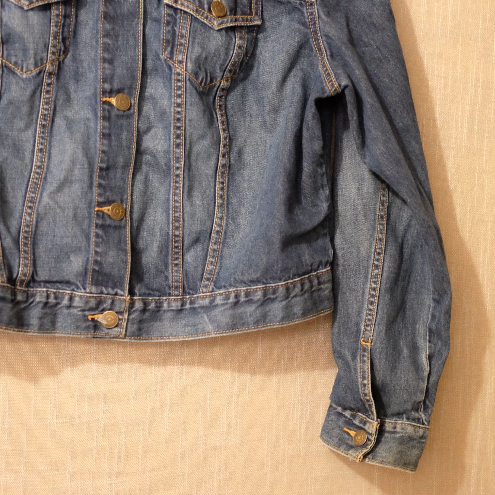 Old Navy Old Navy Denim Jean Jacket Blue 100% Cotton Button Front Women's XL Size 40" / US 18 - 4 Thumbnail