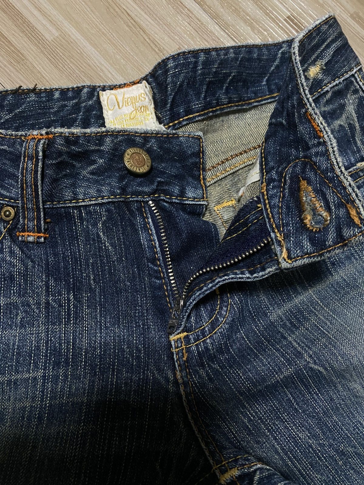 Edwin × Japanese Brand 💥INSANE 90s EDWIN RUSTY MUDWASH💥BOOTCUT RARE Size US 28 / EU 44 - 8 Thumbnail