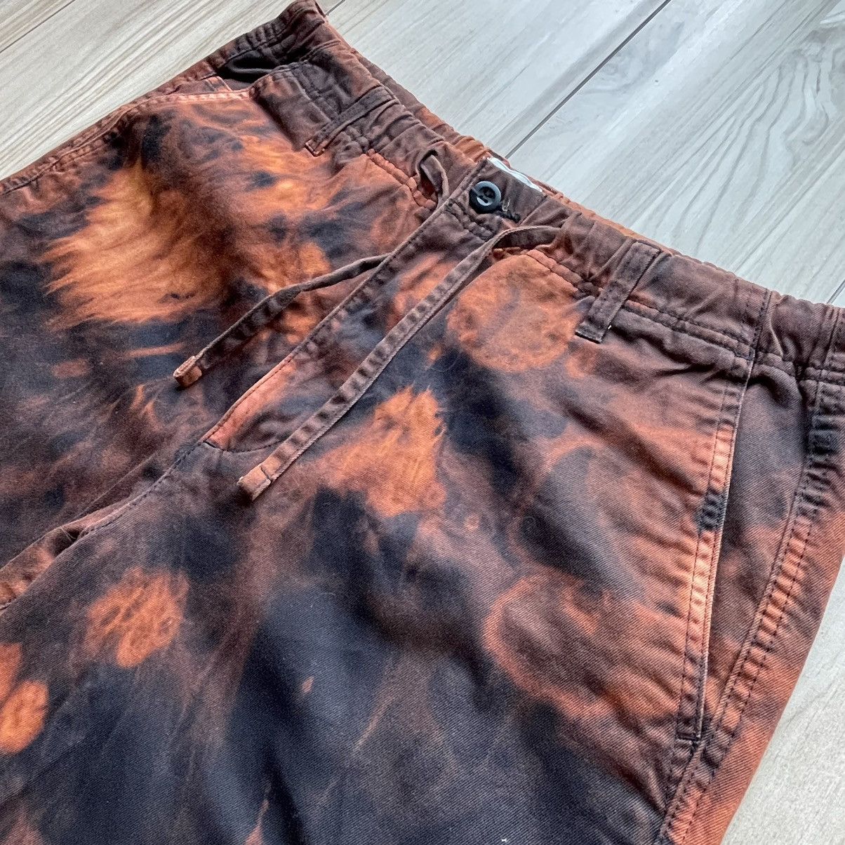 Designer × H&M Baggy jeans Black+Orange Combination color pants Size US 34 / EU 50 - 3 Thumbnail