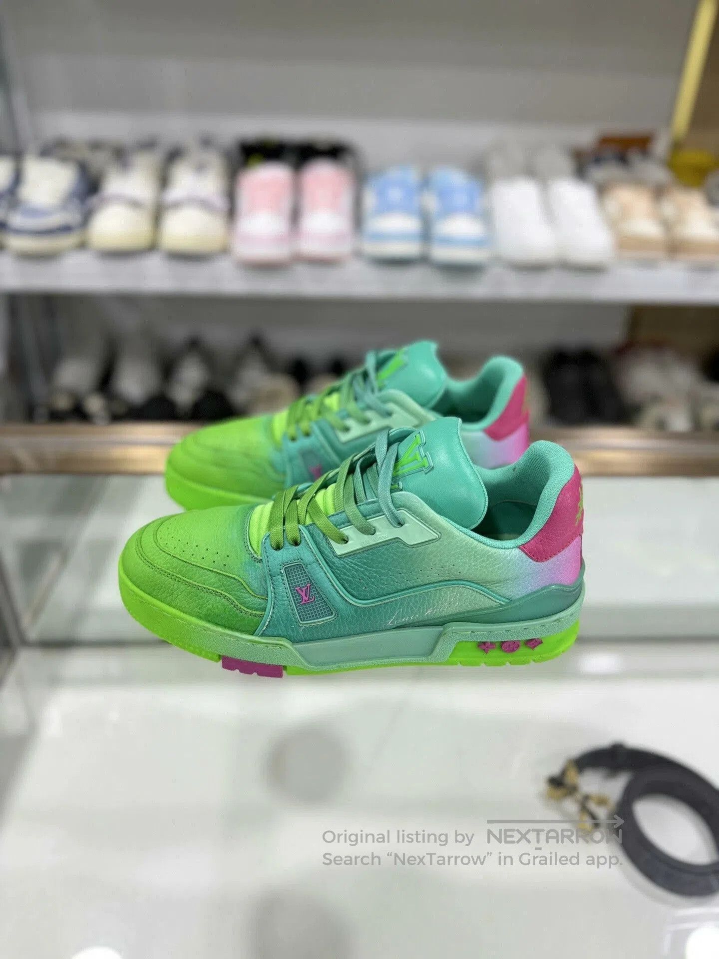 Louis Vuitton Louis Vuitton LV Trainer Blue. Size US 6 / EU 39 - 1 Thumbnail