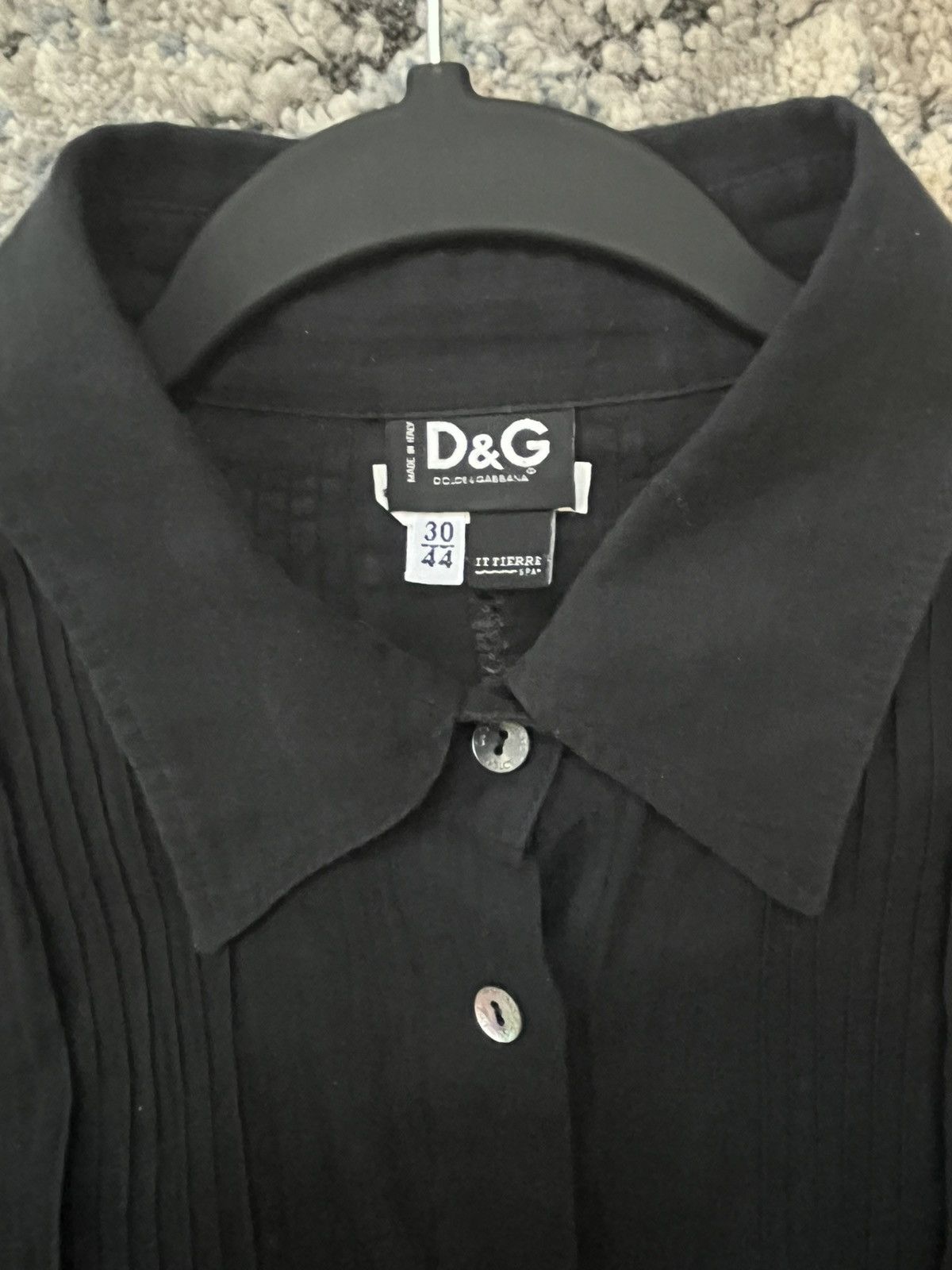 Dolce & Gabbana D&G Sheer Black Button Up Size M / US 6-8 / IT 42-44 - 3 Thumbnail