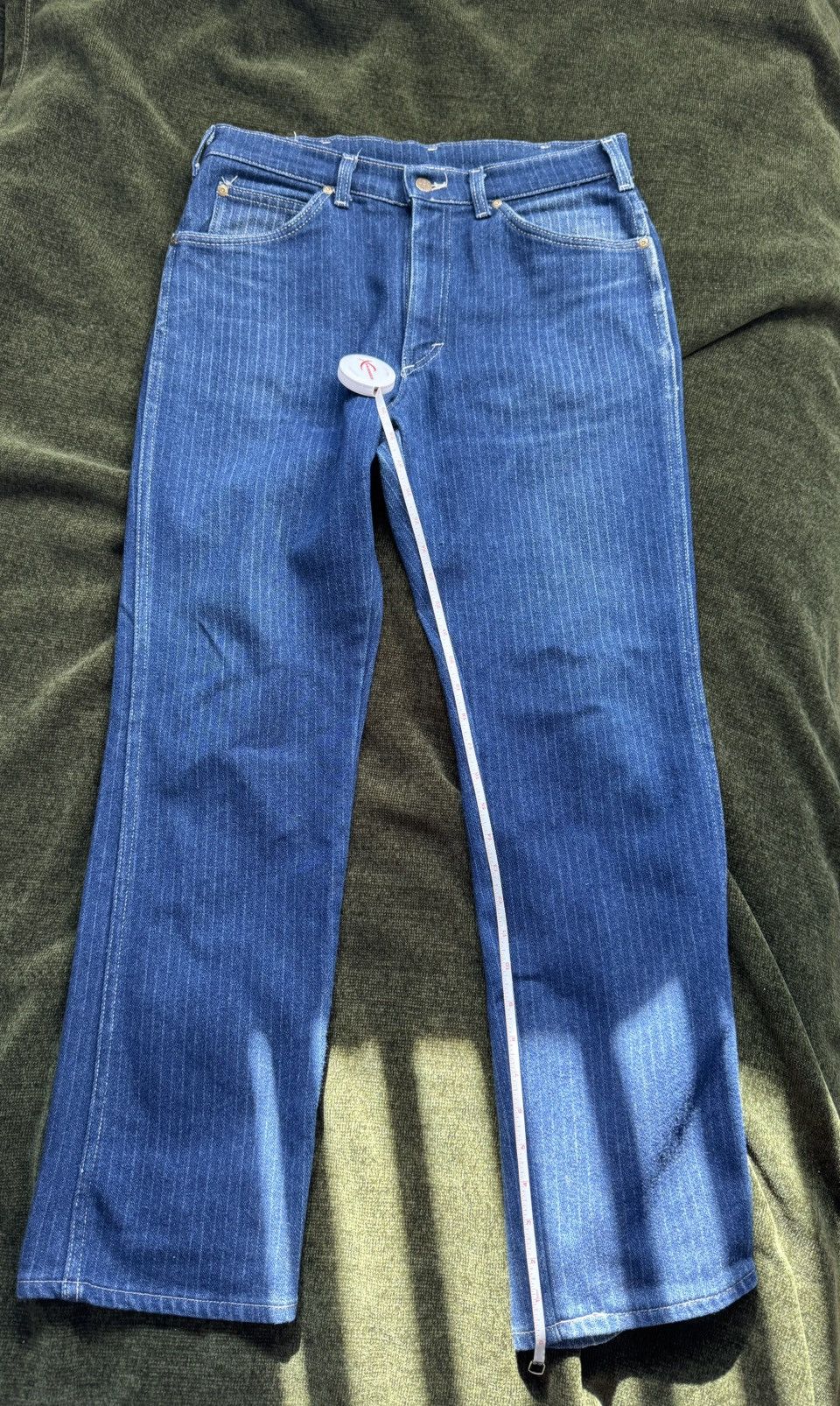 Art Comes First × Lee × Vintage Vintage Lee Riders Rail Road Strip Jeans Size US 33 - 5 Thumbnail
