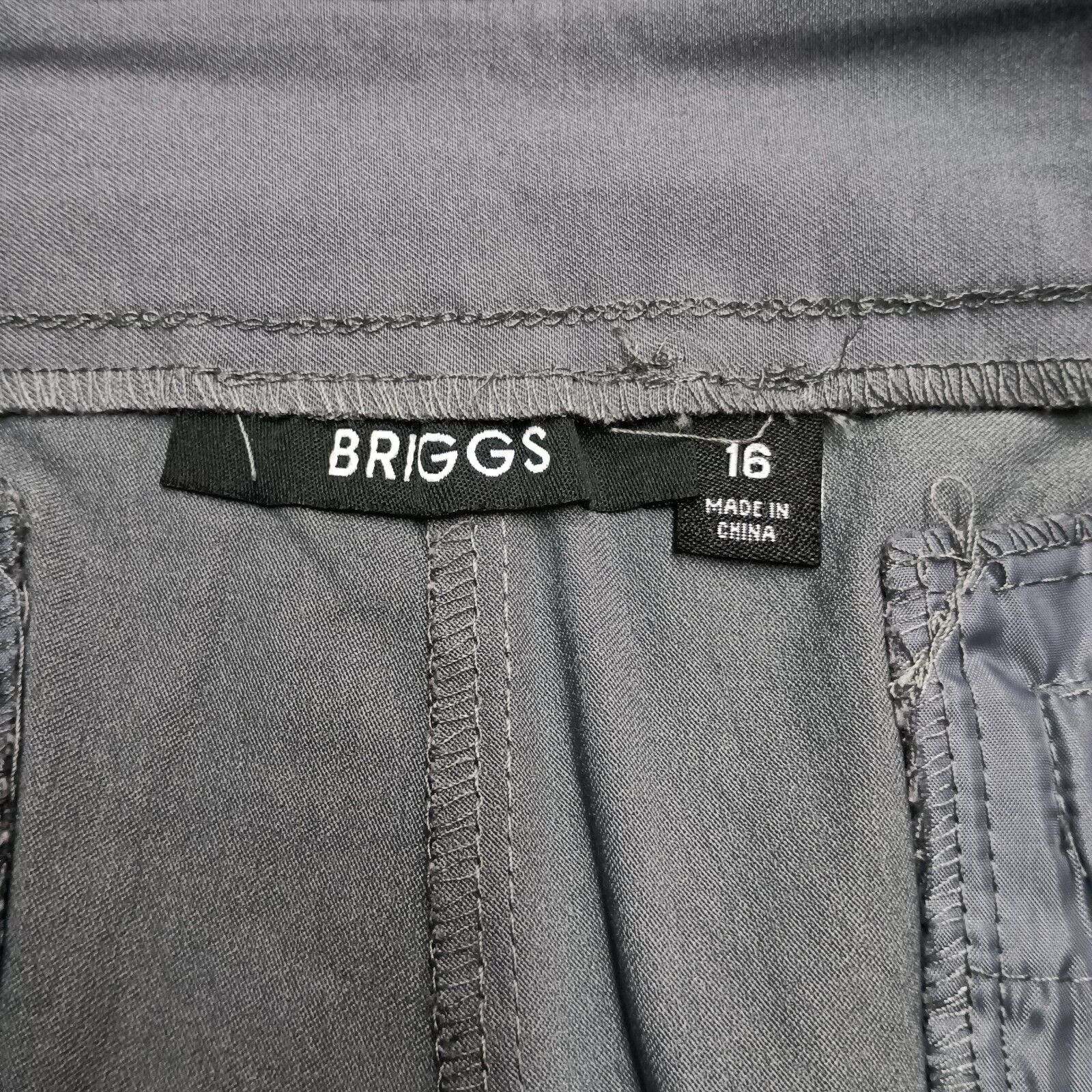 Briggs & Riley Briggs New York Women's Split Waist Pants Size 16 Gray Size 38" / US 16 / IT 52 - 7 Thumbnail