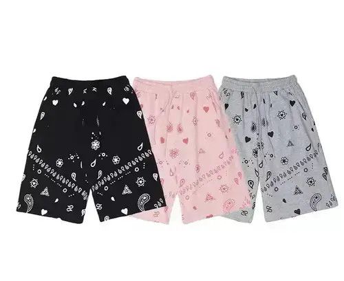 Other 21SS Indigo Union Japan Pink Bandana Paisley Sweatshorts Size US 31 - 3 Thumbnail