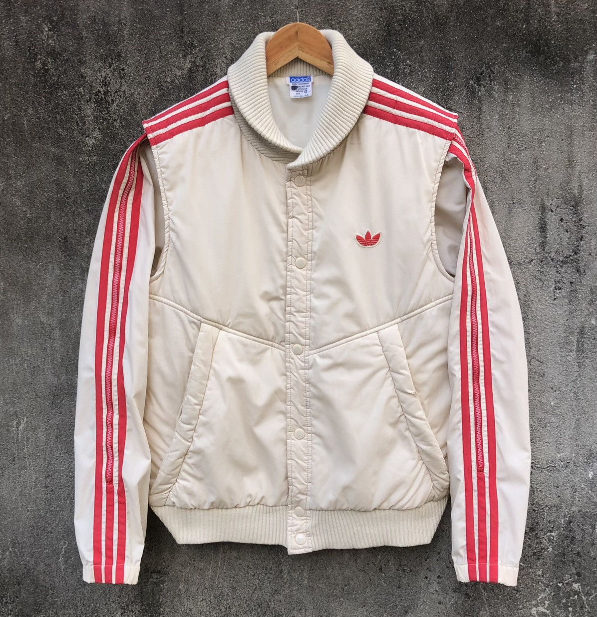 Adidas VTG 80s Adidas Descente Trefoil PufferJacket Pull in Sleeves Size US M / EU 48-50 / 2 - 2 Thumbnail