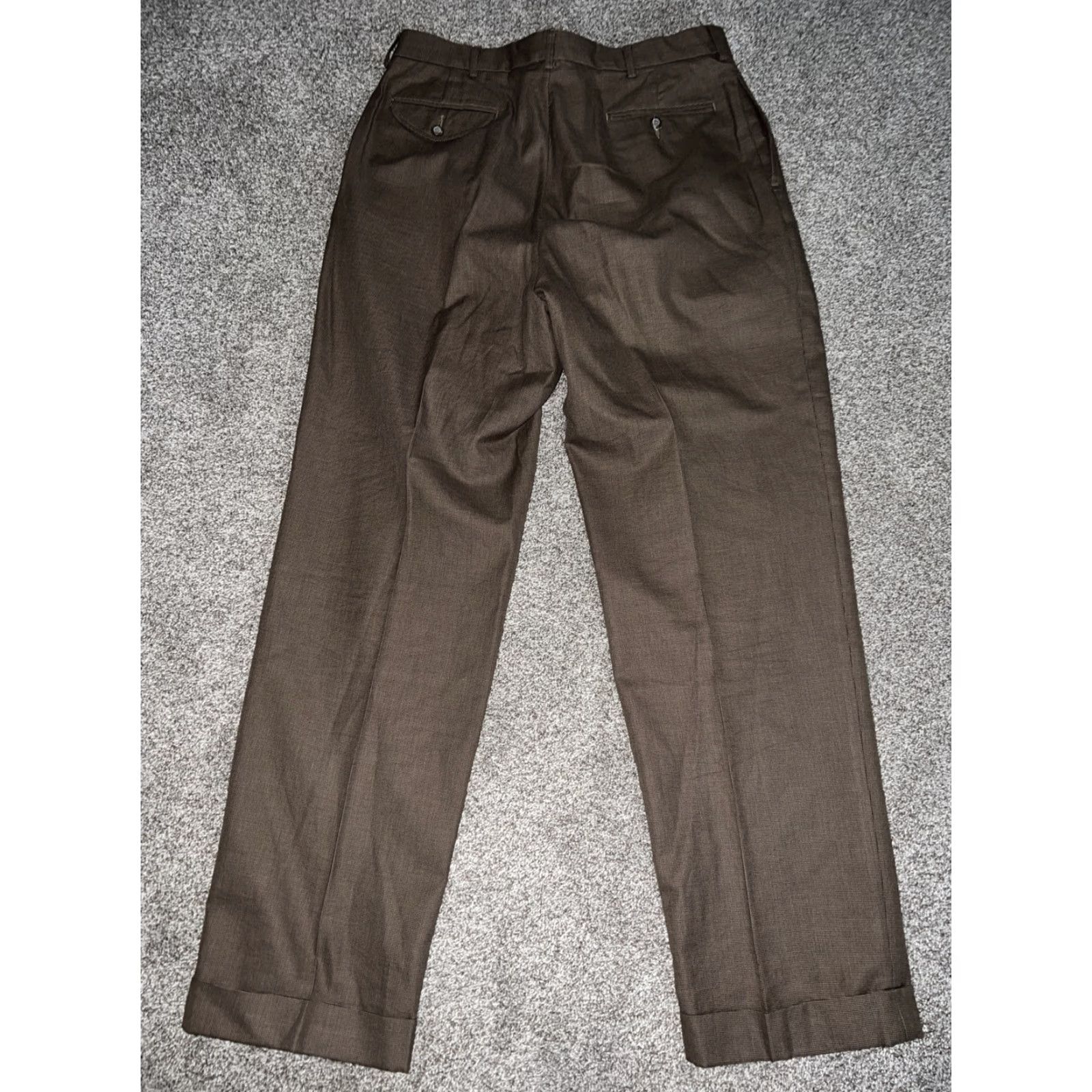 Polo Ralph Lauren Polo Ralph Lauren Pants Dress Pants Brown Mens 35x32 Regular Size Inseam 32 Brown Size US S / EU 44-46 / 1 - 4 Thumbnail