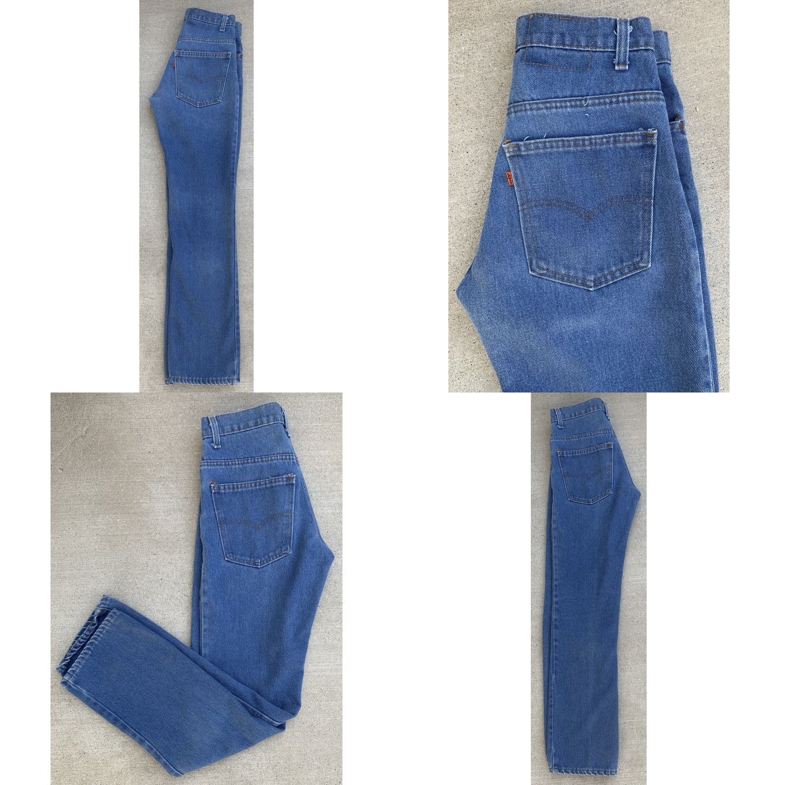 Levi's VINTAGE Levi’s Orange Tab Jeans SF 207 28 Waist 31.5 Inseam 70s 1970s Levis Rockabilly Denim Blue Jeans Mens Womens Size 28" / US 6 / IT 42 - 8 Thumbnail