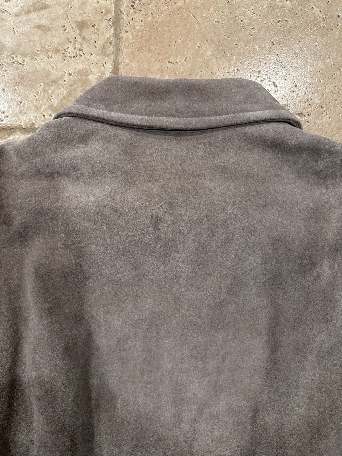 The Row The Row Ronan Suede Calfskin Leather Biege Bomber Jacket Size US M / EU 48-50 / 2 - 13 Thumbnail
