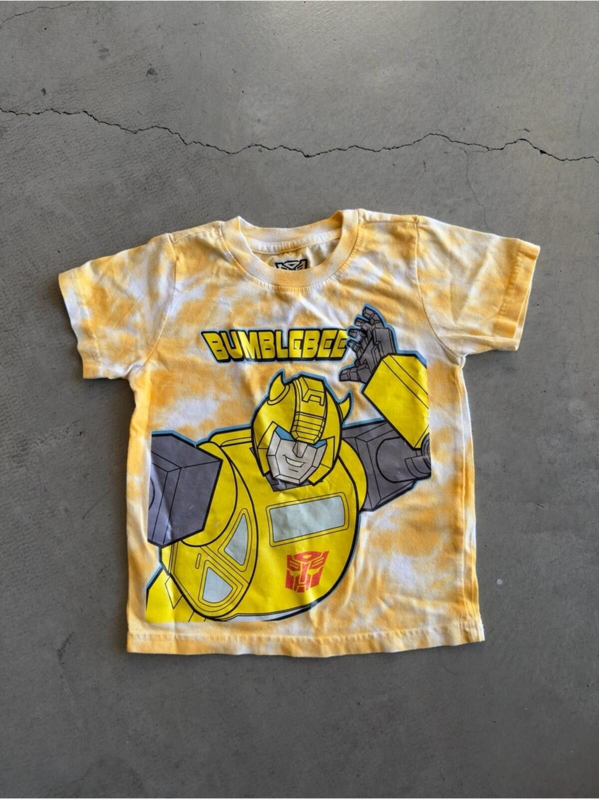 Transformers Transformers / Bumblebee Tie Dye Tee / Yellow / Boys Size US XXS / EU 40 - 2 Thumbnail