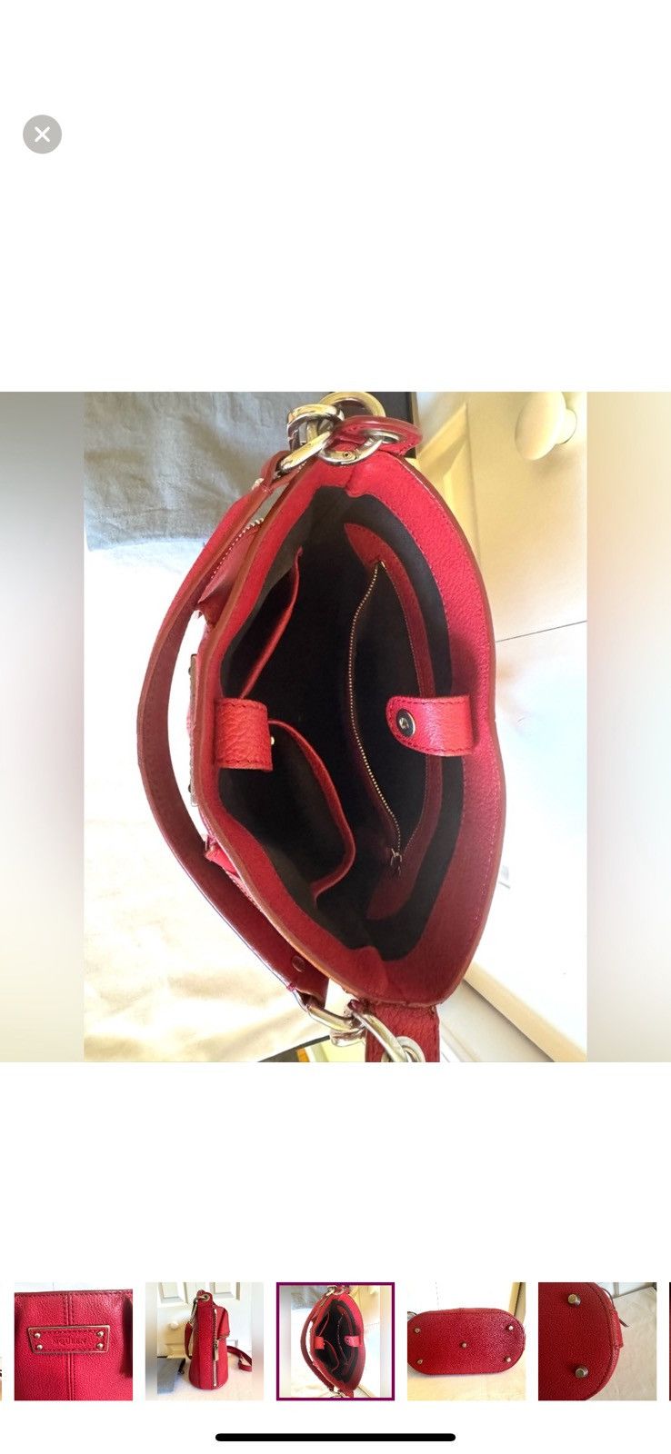 Alexander McQueen ALEXANDER McQUEEN Red Leather Crossbody Bucket Bag Size ONE SIZE - 7 Thumbnail