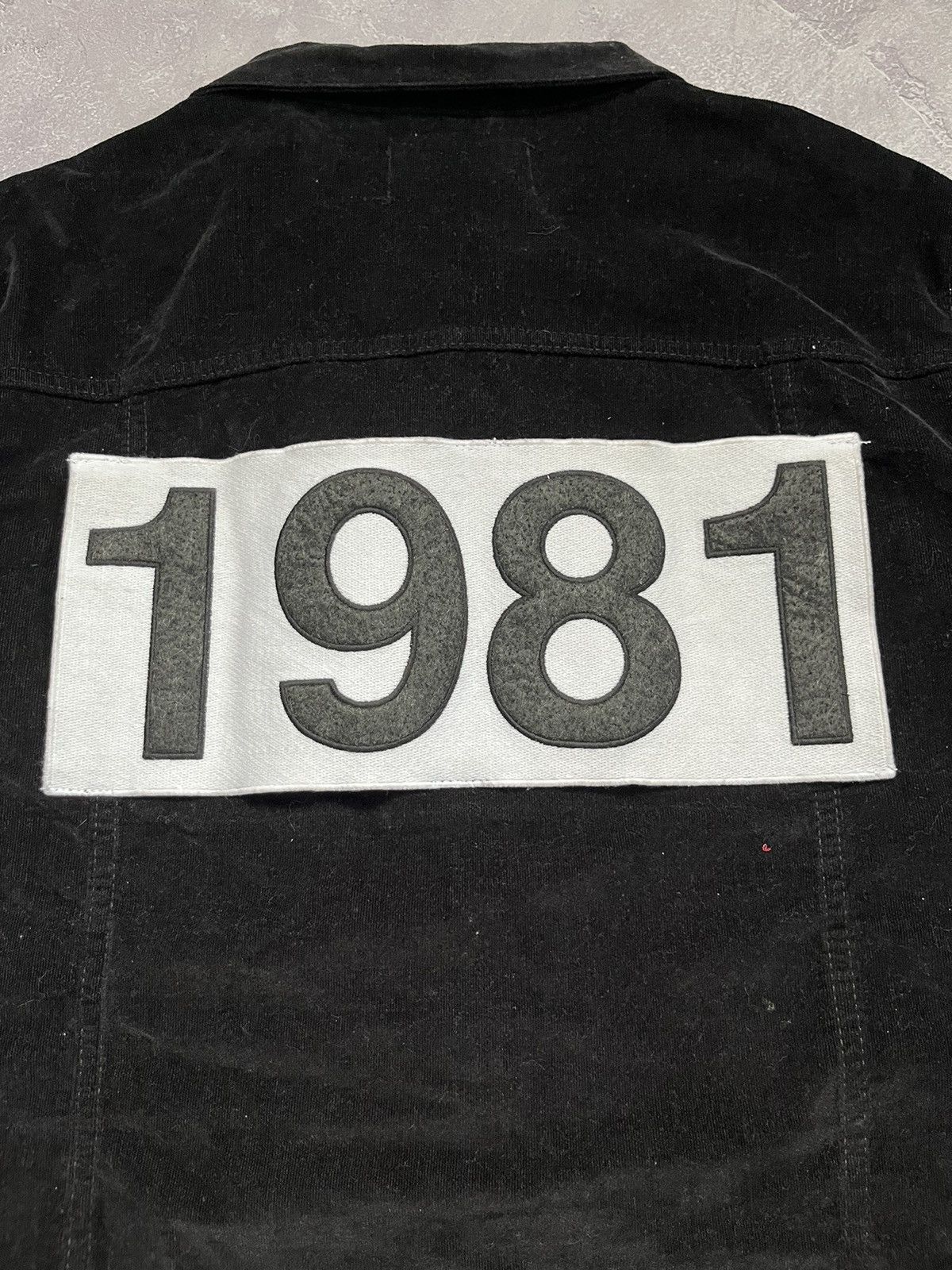 Won Hundred Won Hundred Jeremy Velvet 1 Jacket Black 52 Big Logo 1981 Size US L / EU 52-54 / 3 - 4 Thumbnail