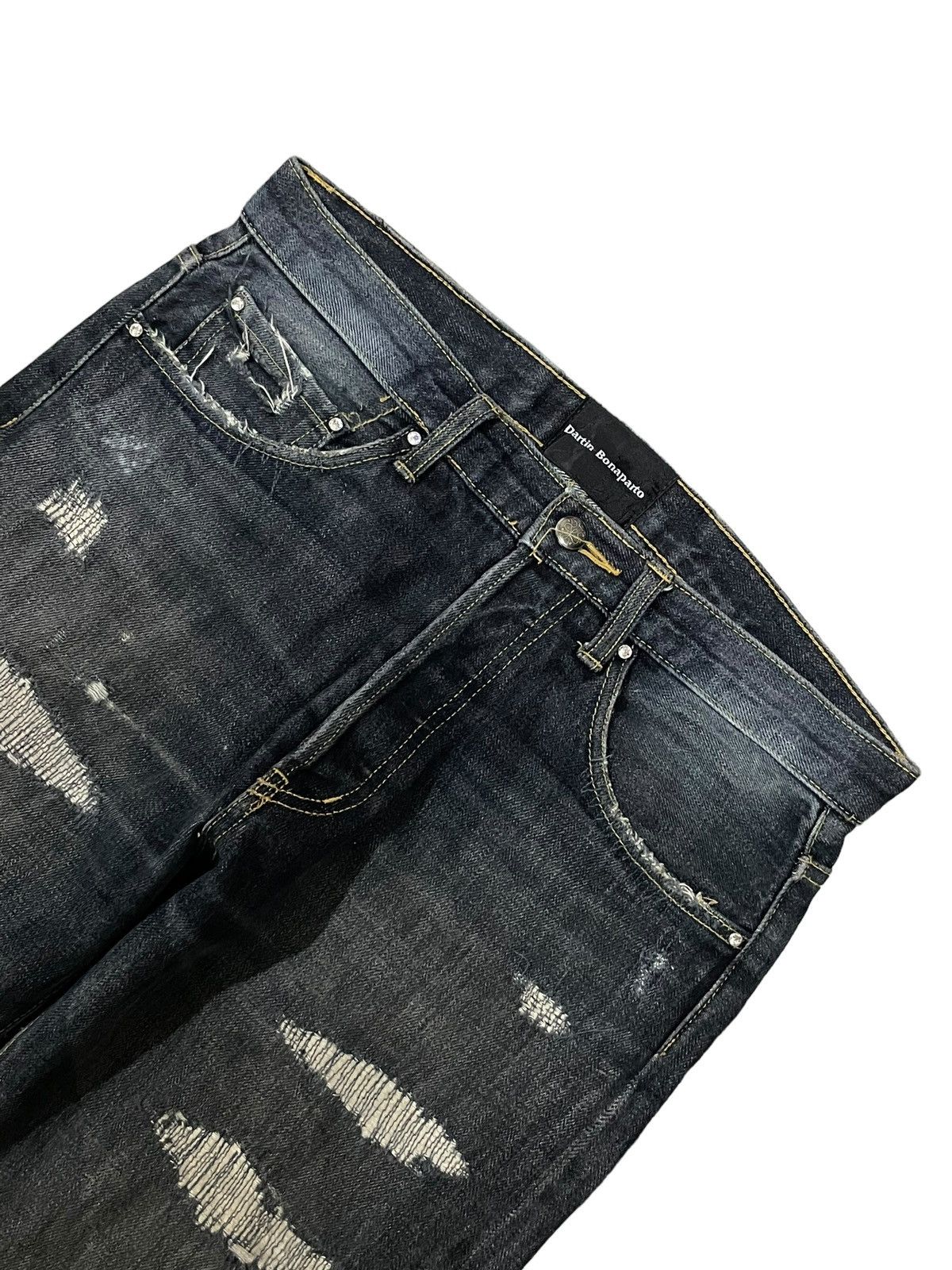 Bottega Veneta Vtg Dartin Bonaparto GreyWash Undercover Style Destroy Jeans Size US 30 / EU 46 - 6 Thumbnail