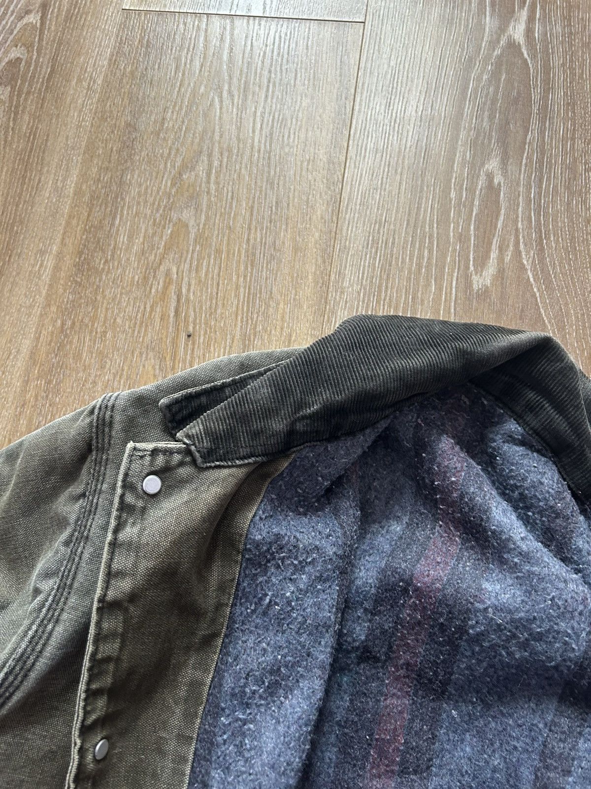 Carhartt Vintage Carhartt Jacket Men 46 C01 BLK Canvas Chore Blanket Size US XXL / EU 58 / 5 - 25 Thumbnail