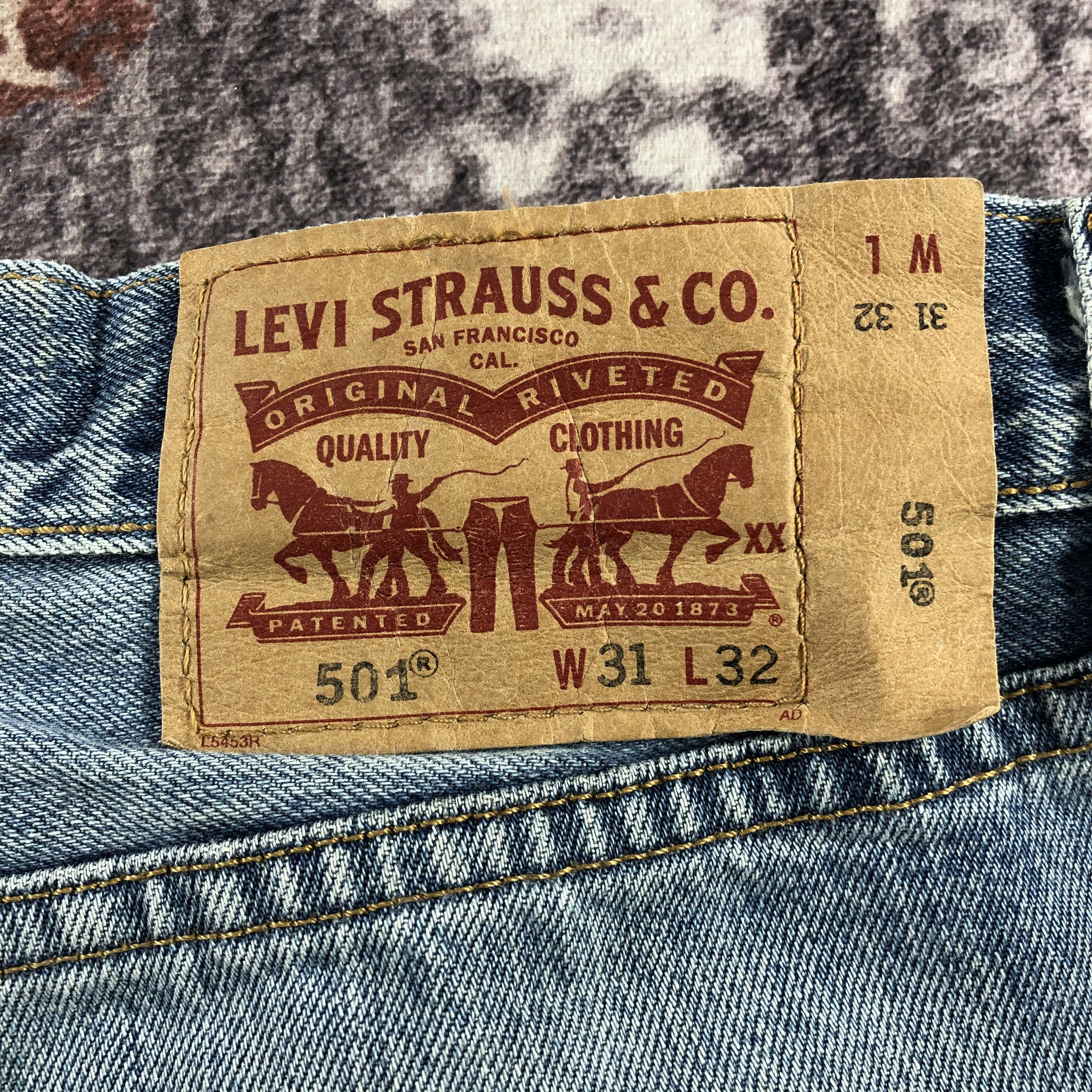 Levi's × Vintage Vintage Light Wash Levis 501 Jeans-JM2720 Size US 33 - 6 Thumbnail
