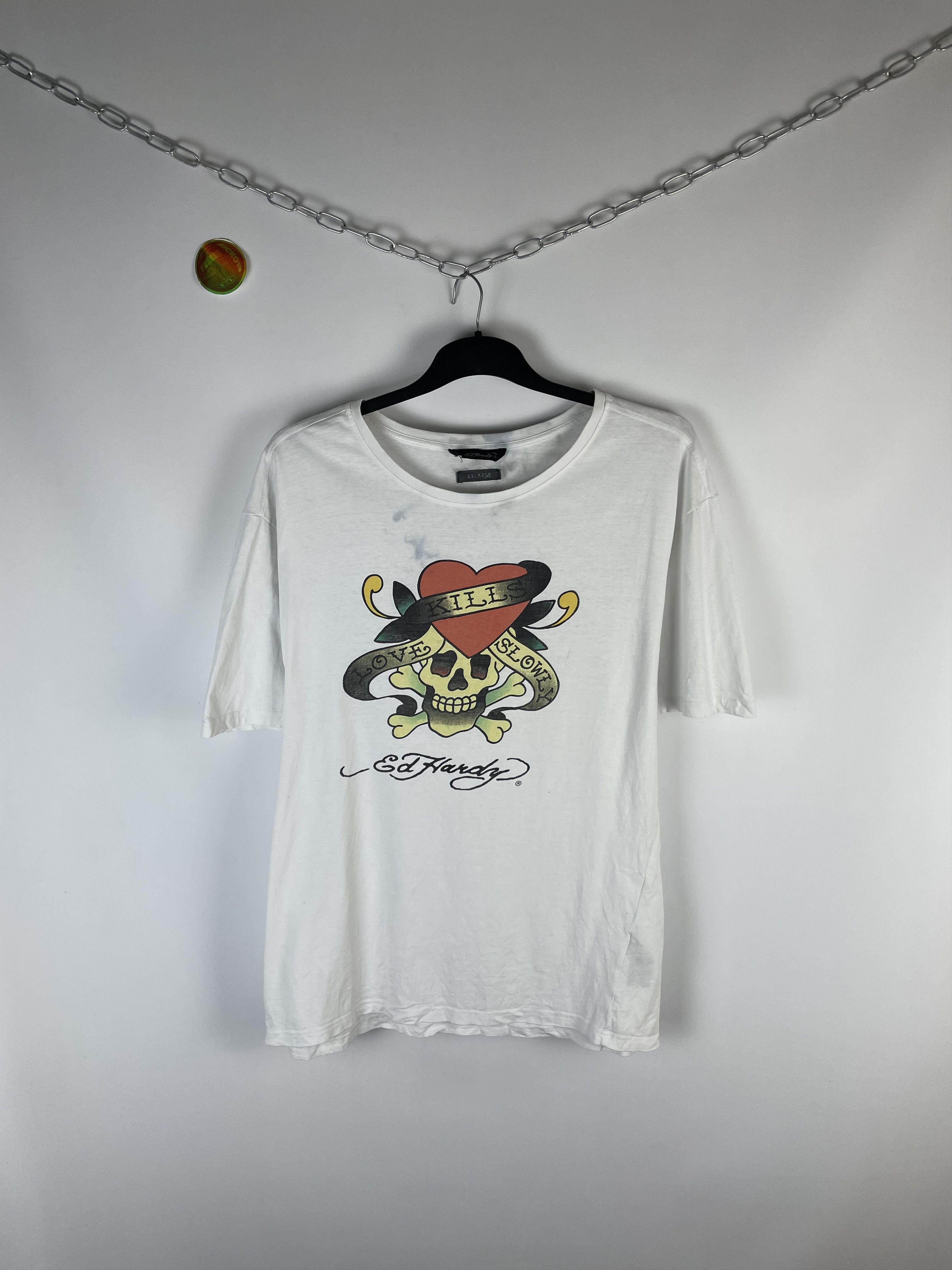 Christian Audigier × Ed Hardy × Vintage Ed Hardy Christian Audigier T-Shirts Size US XXL / EU 58 / 5 - 1 Thumbnail
