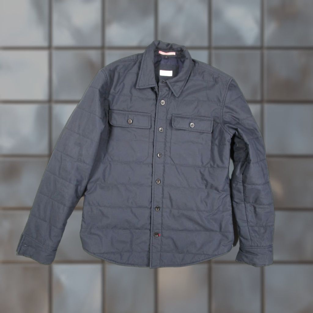 Apolis Apolis Quilted CPO Jacket Mens Medium Navy Blue Shirt Jacket Portugal Project Size US M / EU 48-50 / 2 - 1 Thumbnail