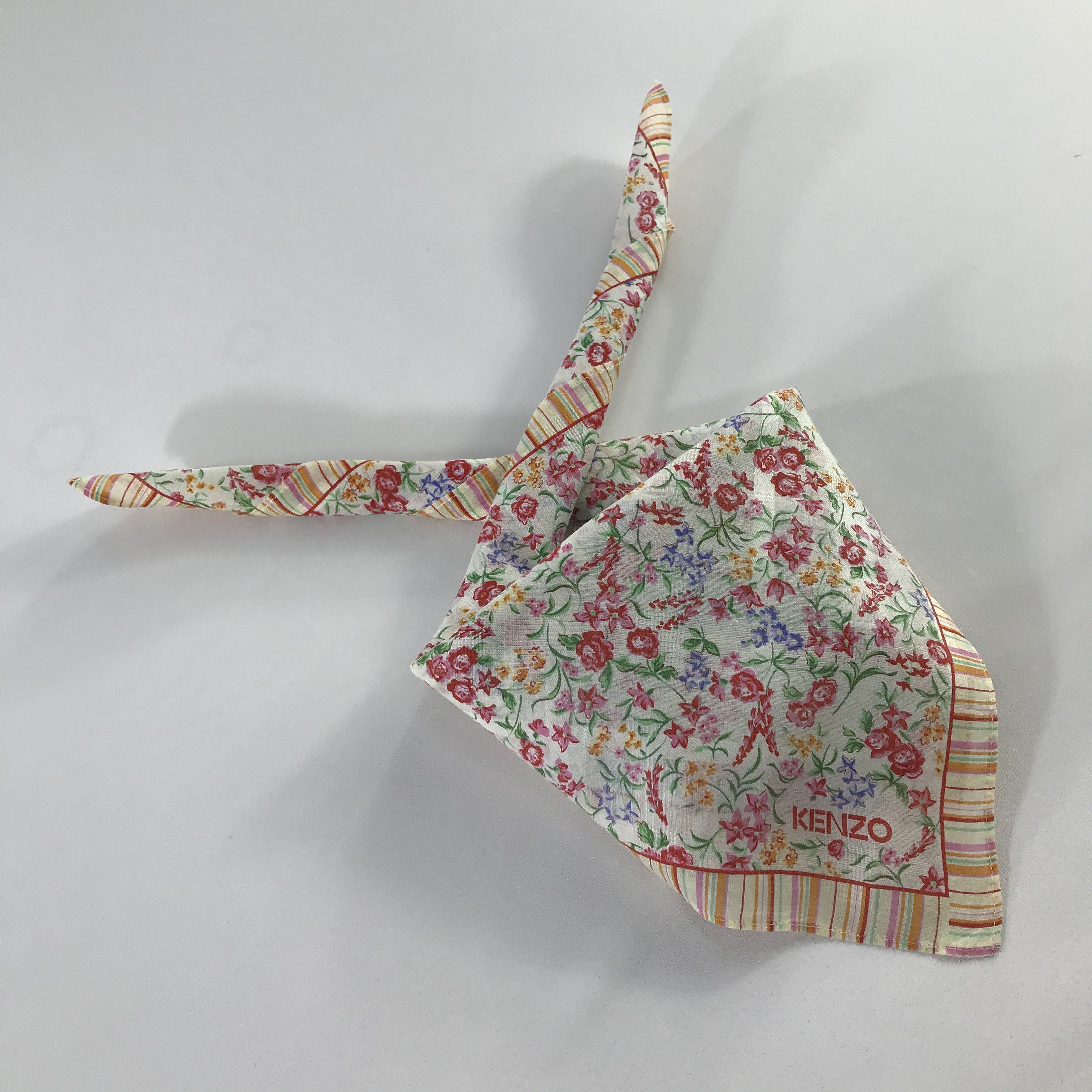 Kenzo × Vintage Kenzo Bandana / Handkerchief / Neckerchief - S802 Size ONE SIZE - 4 Thumbnail