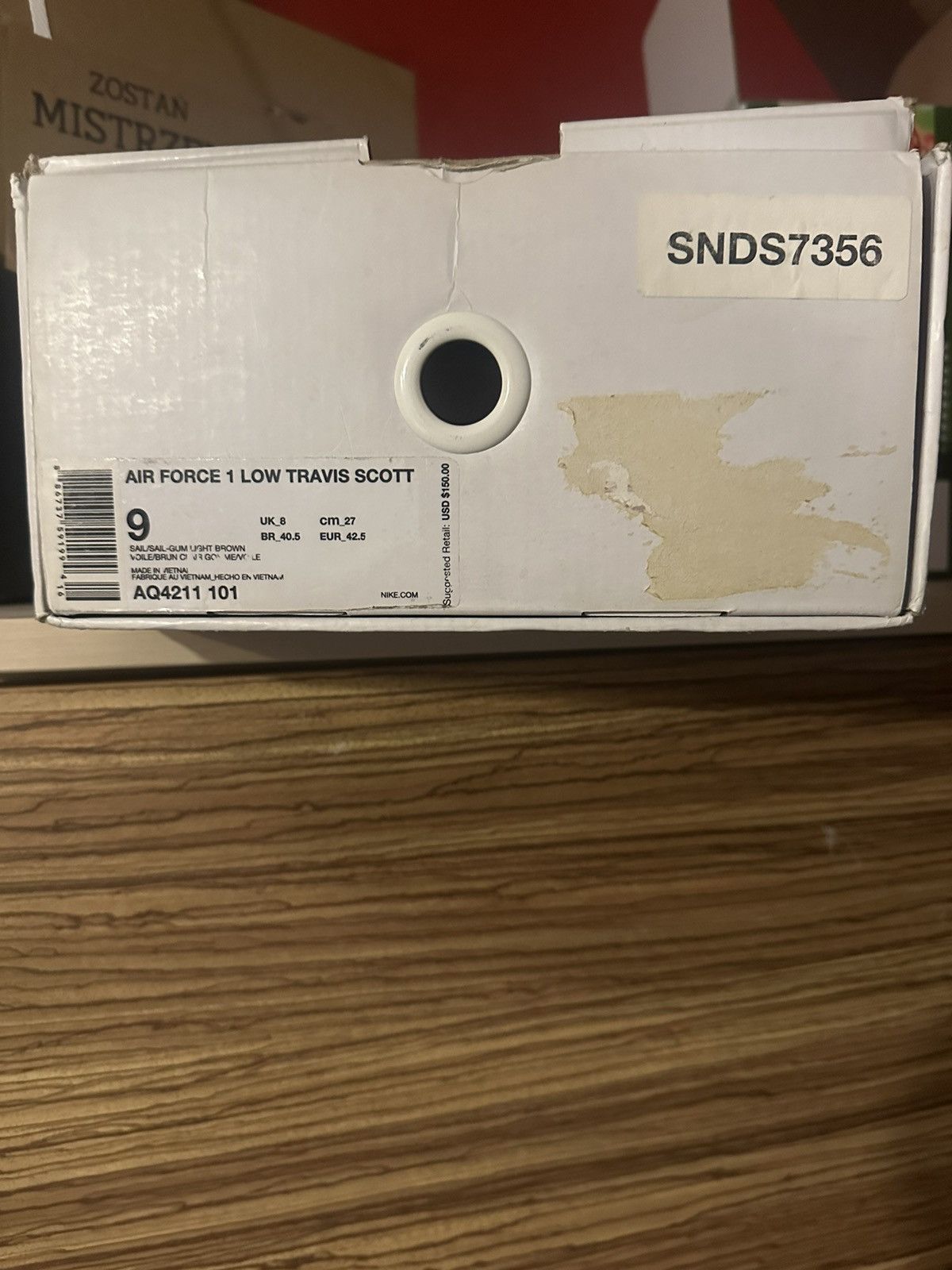 Nike × Travis Scott Nike air force 1 low x travis scott „sail” Size US 9 / EU 42 - 8 Thumbnail