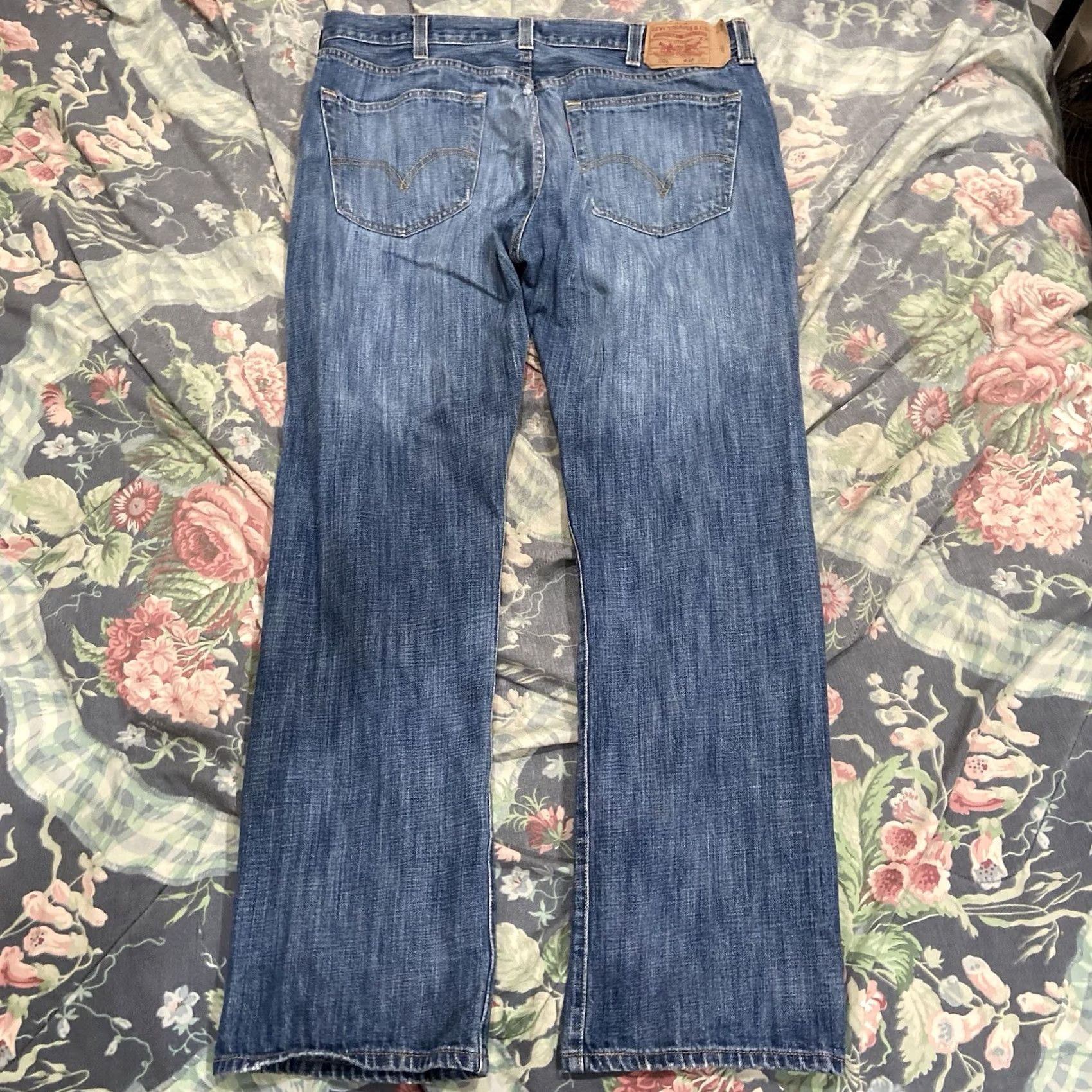Levi's Levi's 501 Jeans Mens 38x32 Blue Denim Button Fly Levi'S 501 Series 90s USA Size US 32 / EU 48 - 3 Thumbnail