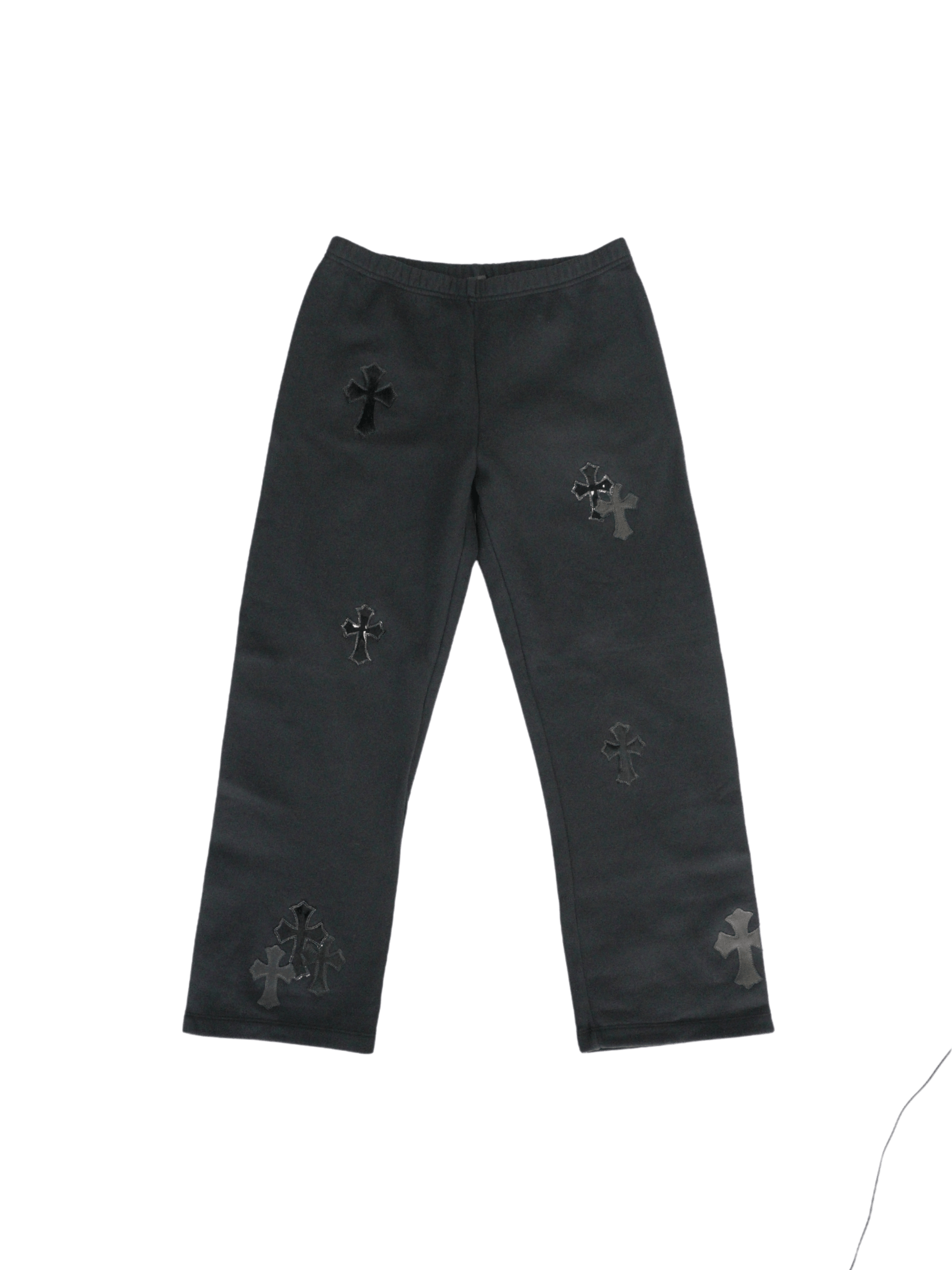 Chrome Hearts Chrome Hearts Black Cross Patch Sweatpants Size US 32 / EU 48 - 1 Thumbnail