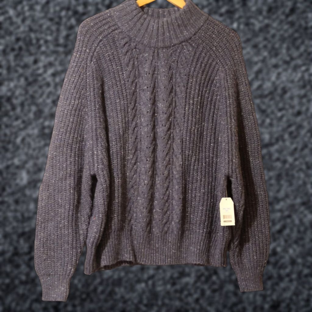 Vintage VINTAGE Time and Tru Mock Neck Sweater Navy Pullover Women's XXL (20) #A11-32 Size XXL / US 16-18 / IT 52-54 - 1 Thumbnail