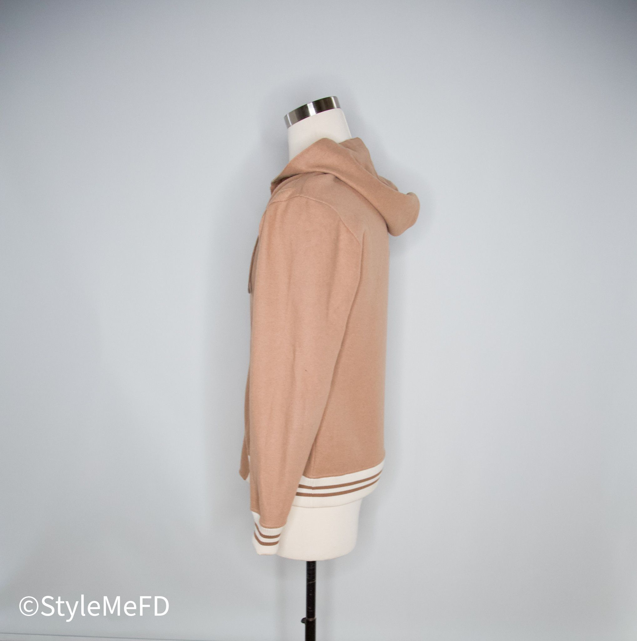 Eleventy Eleventy Beige & White Hooded 100% Wool Zip Up - Mens Size L Size US L / EU 52-54 / 3 - 2 Thumbnail
