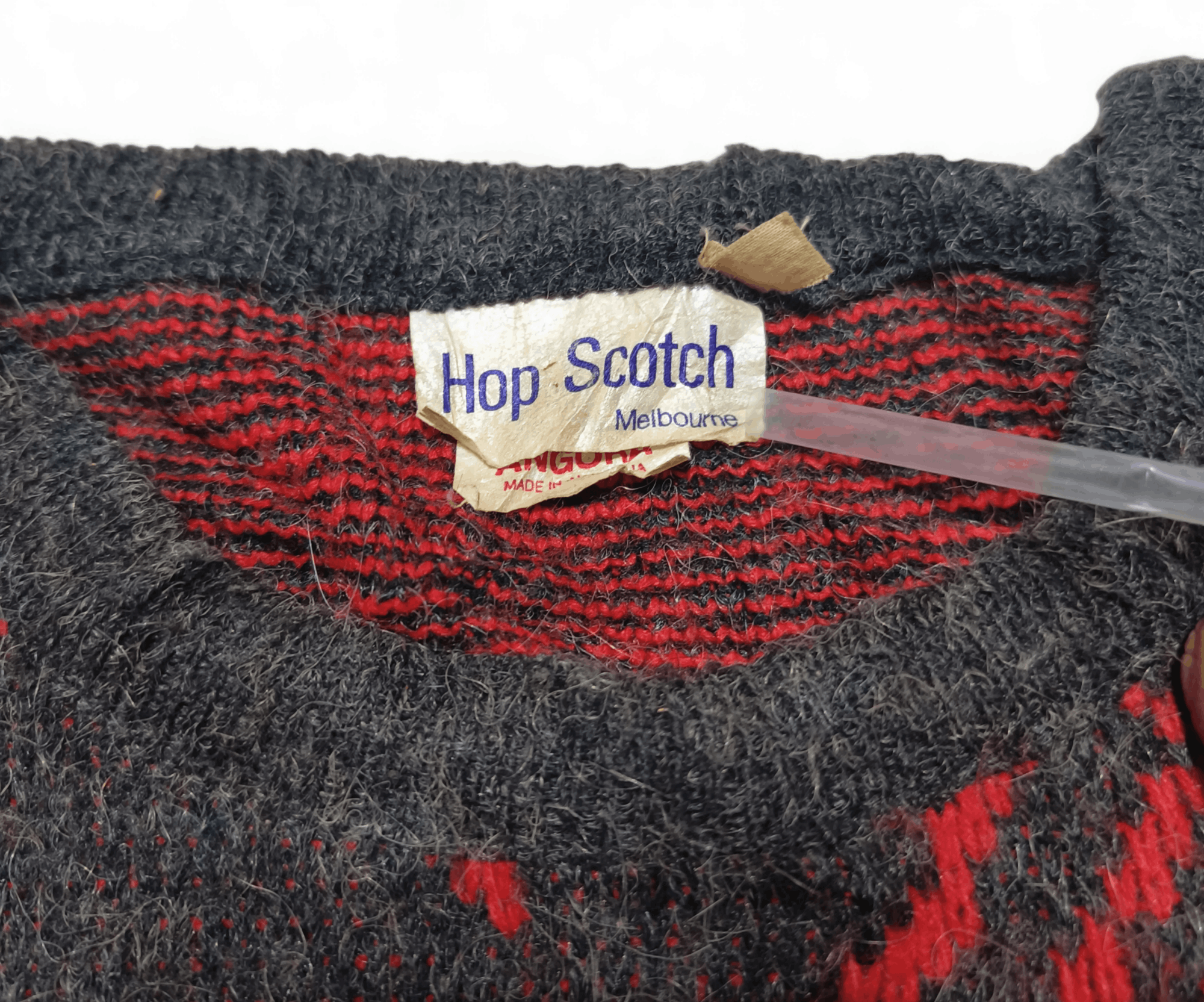 Other Vintage 70s HOP SCOTCH Melbourne Floral Motifs Knit Sweater Size US L / EU 52-54 / 3 - 6 Thumbnail
