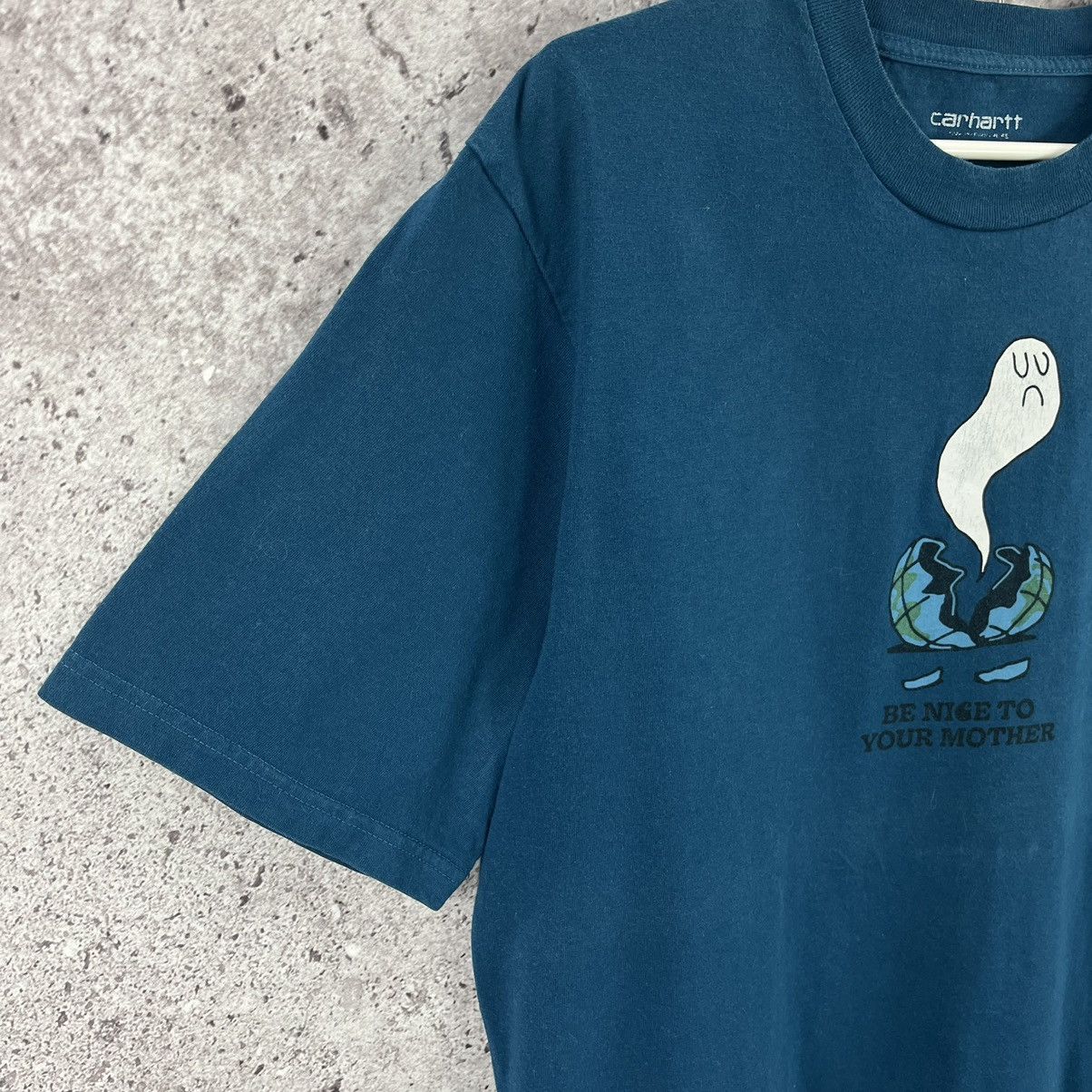 Carhartt Wip × Vintage Carhartt Wip Be Nice To Your Mother Tee Big Logo Size L Size US L / EU 52-54 / 3 - 4 Thumbnail