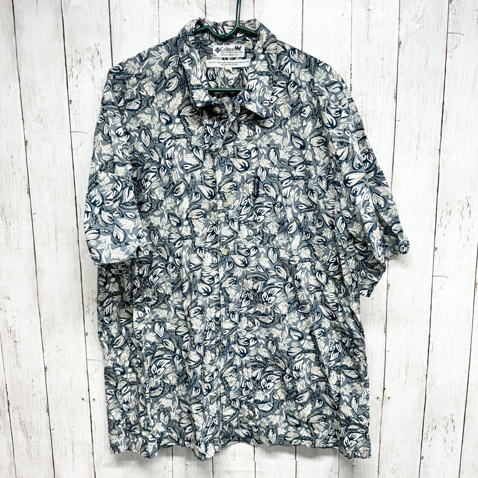 Columbia Vtg Columbia Button Up XL Tropical Fish Short Sleeve Size US XL / EU 56 / 4 - 1 Thumbnail