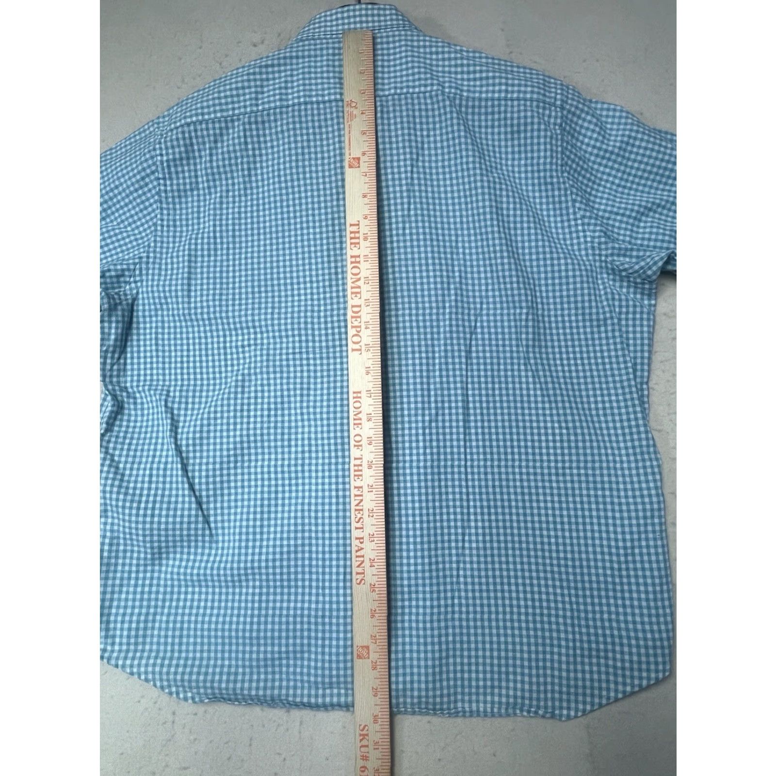 Tailorbyrd TAILORBYRD Button-Up Shirt Men 2XL Plaid Blue Green Short Sleeve Size US XXL / EU 58 / 5 - 4 Thumbnail
