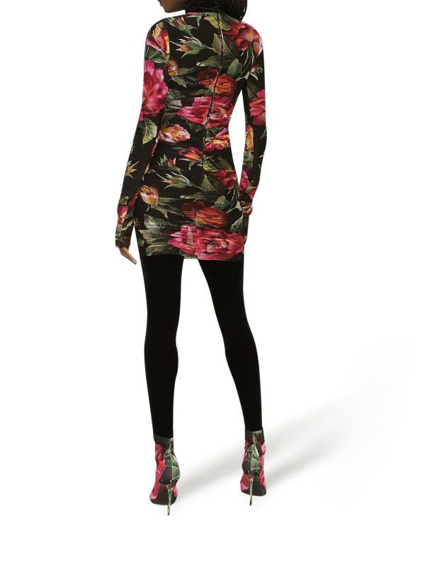 Dolce & Gabbana o1y0825 Mini Dress in Multicolor Size L / US 10 / IT 46 - 5 Thumbnail