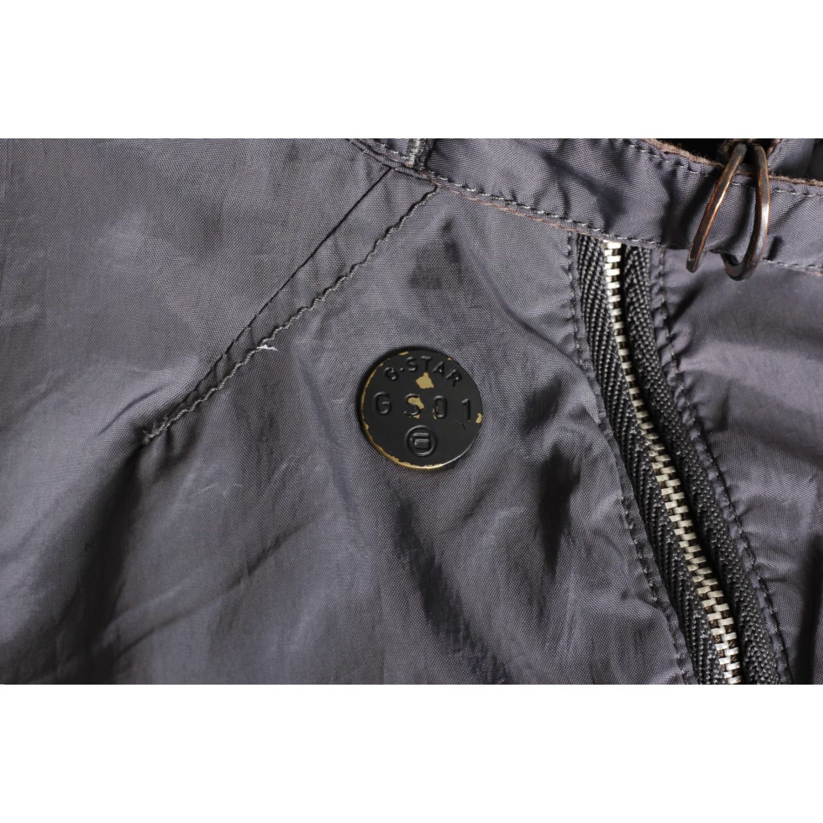 G-Star G-Star CHOPPER OVERSHIRT Short Jacket Women L Grey Logo Casual, Travel Jacket Mens? Size L / US 10 / IT 46 - 6 Thumbnail