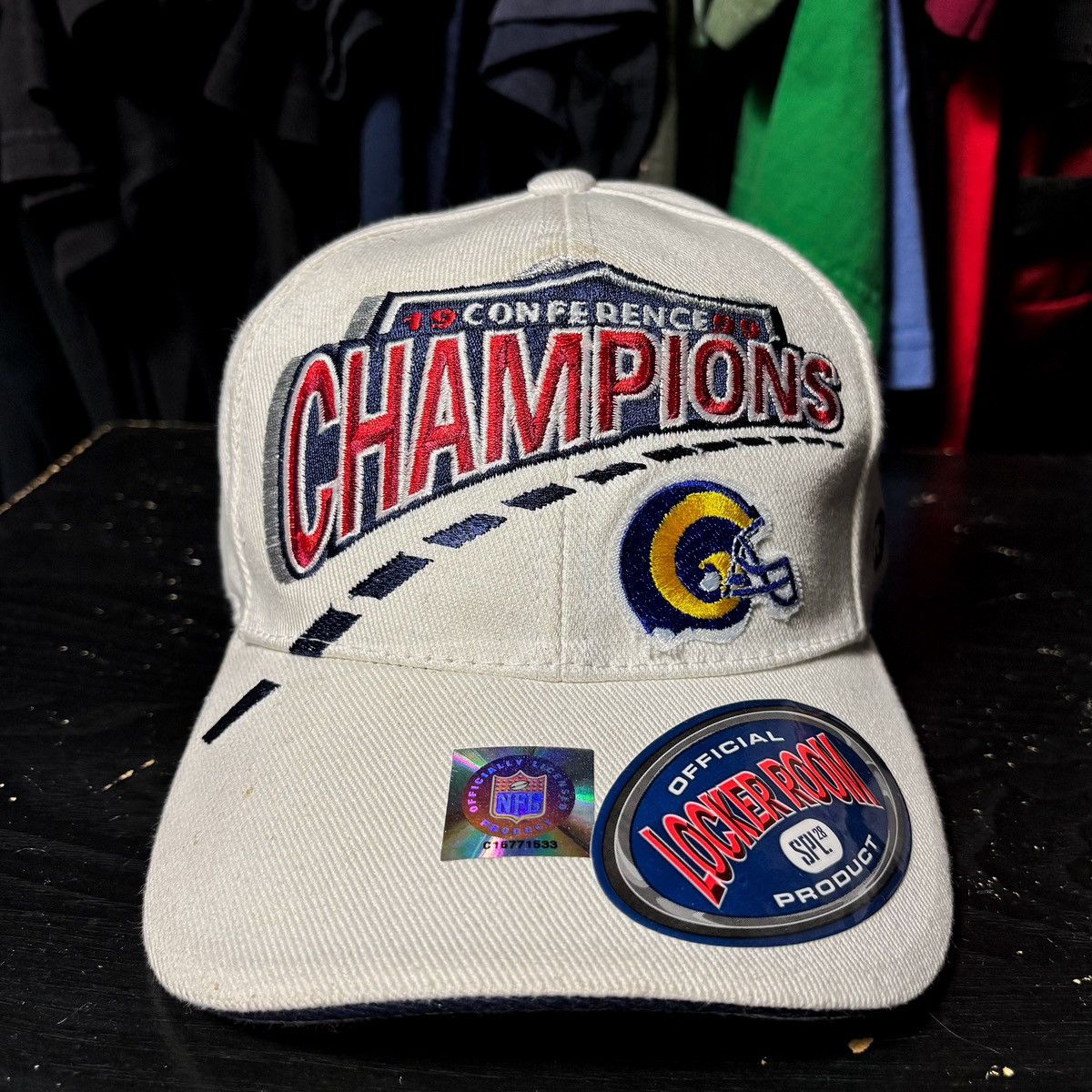 NFL 1999 NFL St. Louis Rams Western Division Conference Hat Size ONE SIZE - 1 Thumbnail