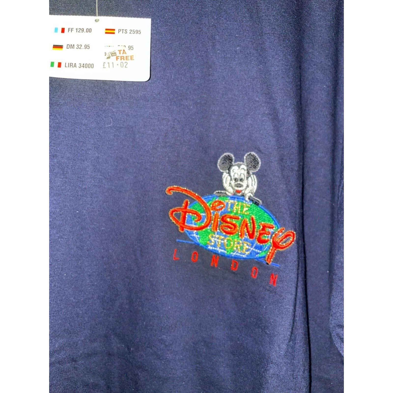 Disney Vintage Disney London Shirt The Store Blue Mickey Mouse Tee Size US L / EU 52-54 / 3 - 3 Thumbnail