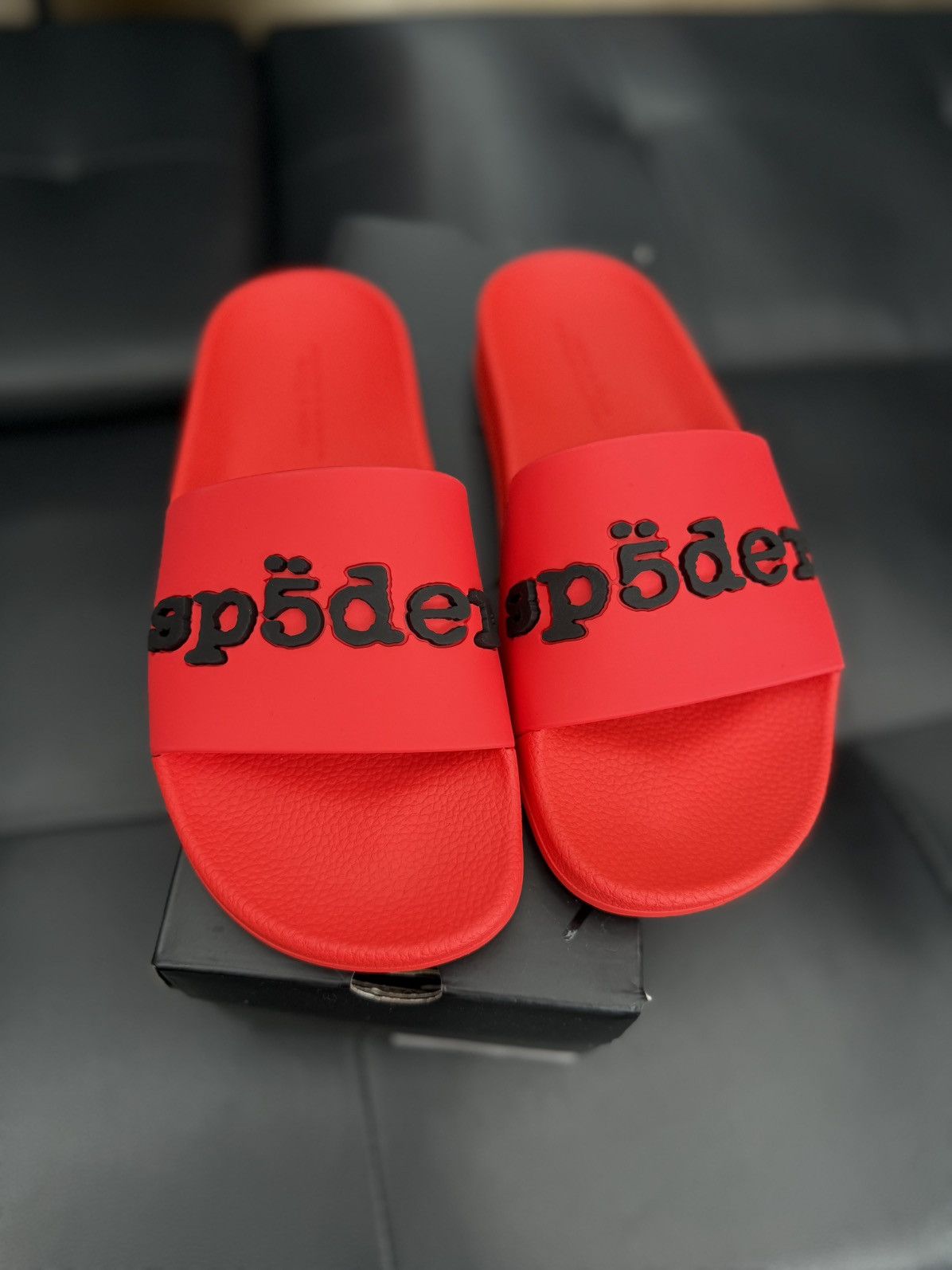 Sp5der Sp5der Red Slip On Slides Size (6) Brand New Size US 6 / EU 39 - 1 Thumbnail