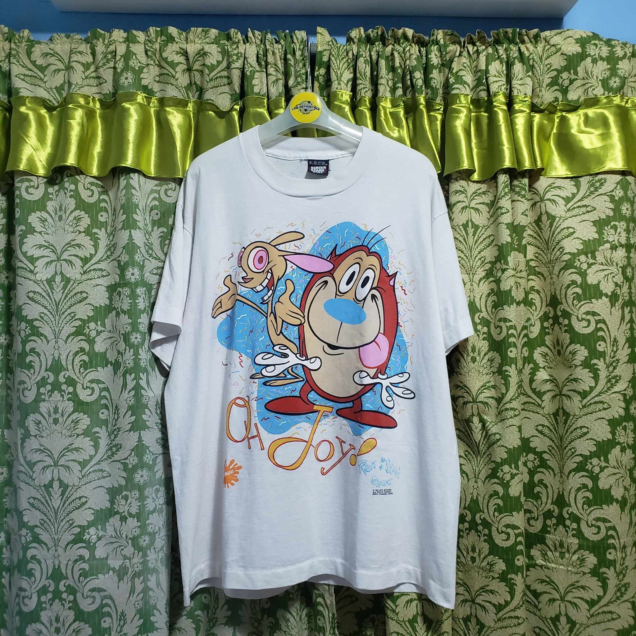 Vintage VINTAGE REN AND STIMPY DATED 1991 Size US XL / EU 56 / 4 - 1 Thumbnail